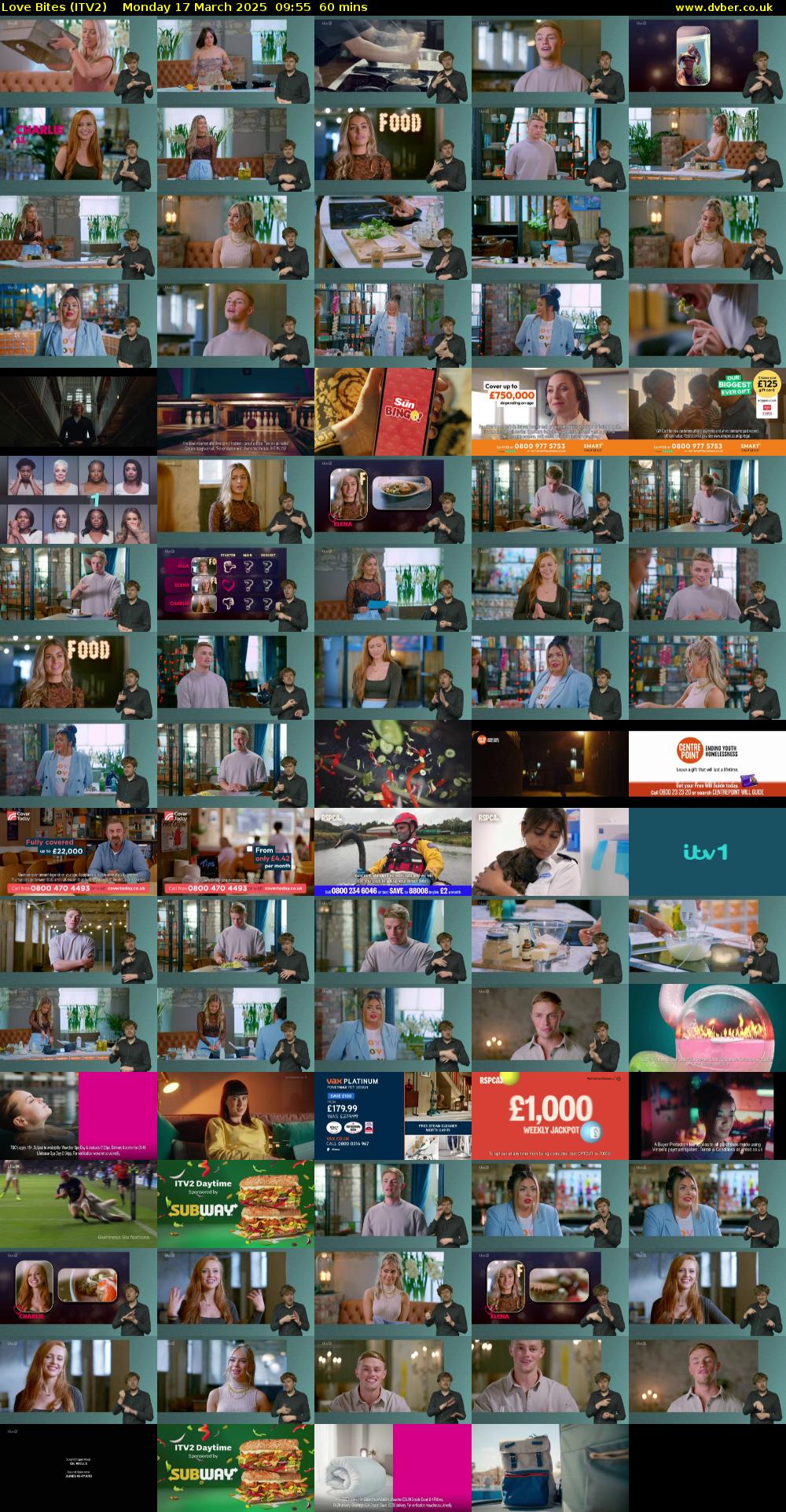 Love Bites (ITV2) Monday 17 March 2025 09:55 - 10:55