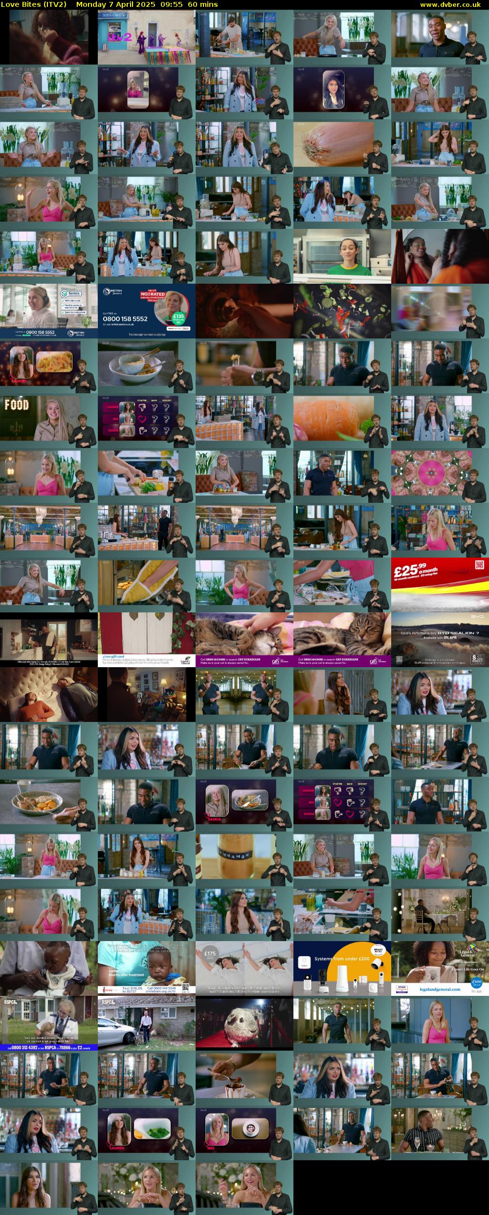 Love Bites (ITV2) Monday 7 April 2025 09:55 - 10:55