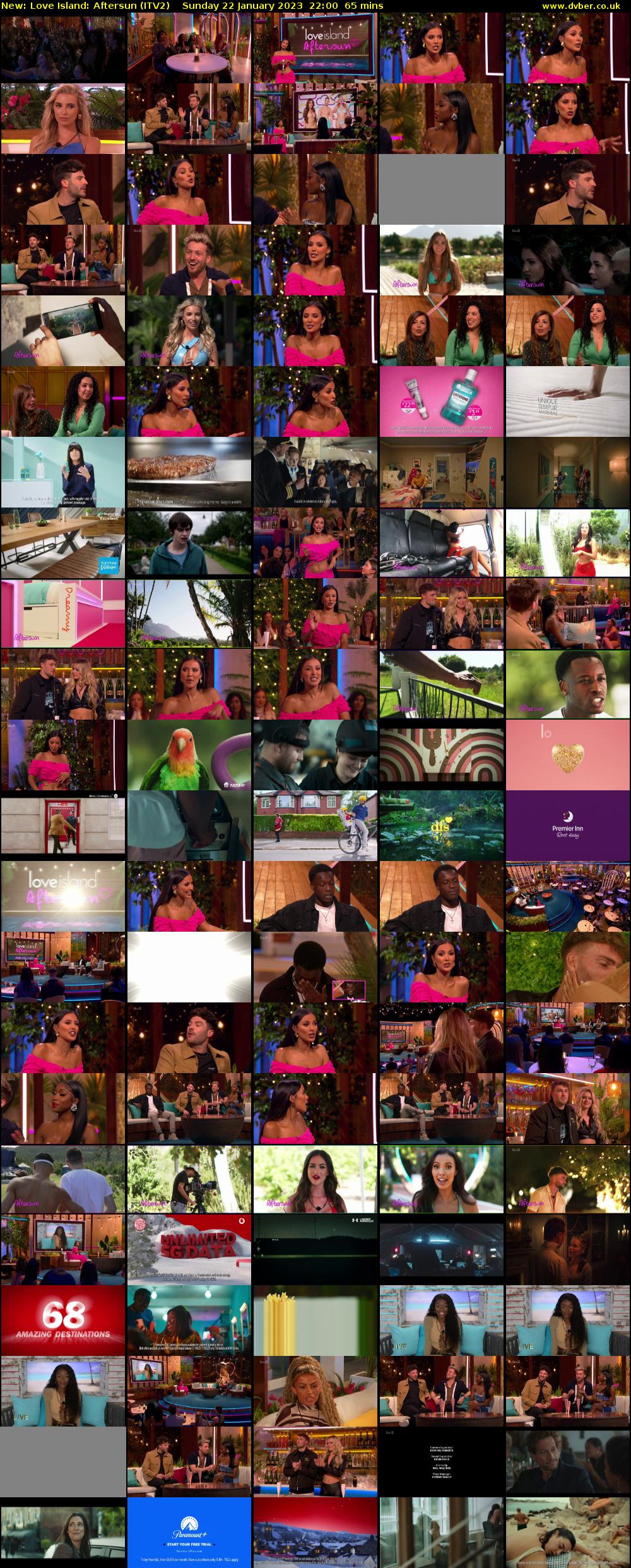 Love Island: Aftersun (ITV2) Sunday 22 January 2023 22:00 - 23:05