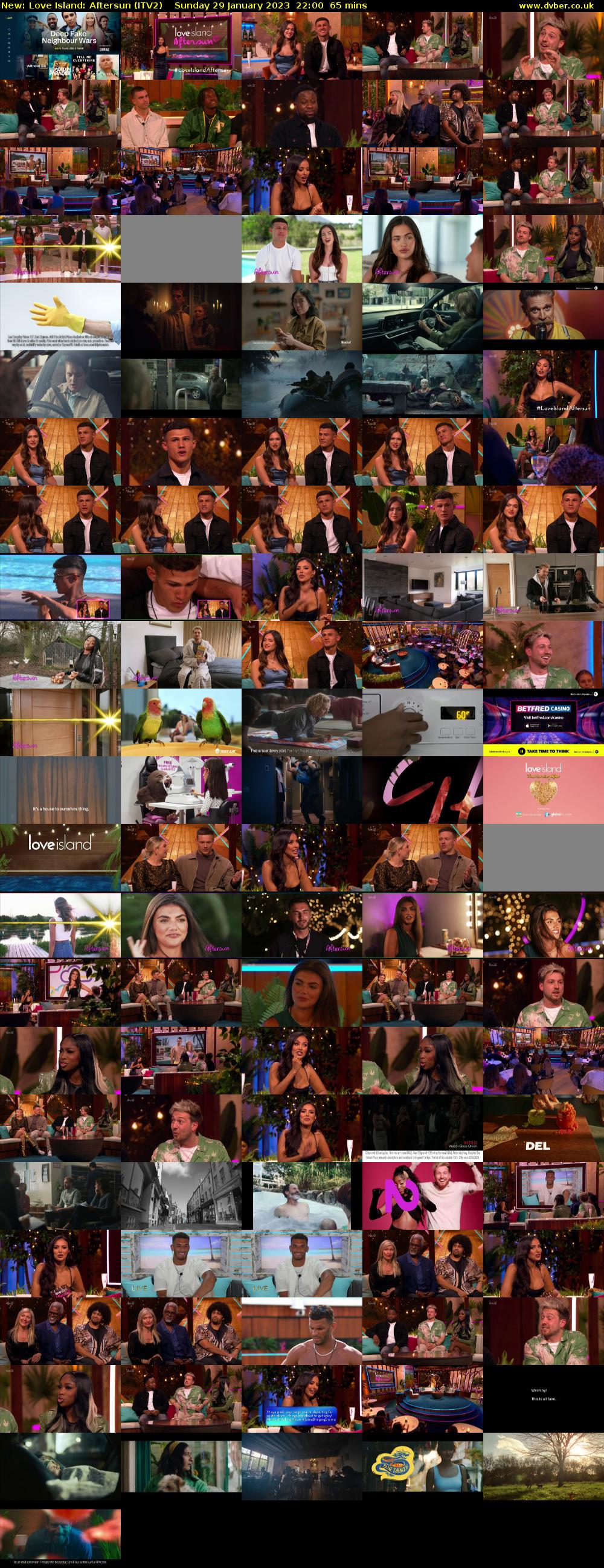 Love Island: Aftersun (ITV2) Sunday 29 January 2023 22:00 - 23:05