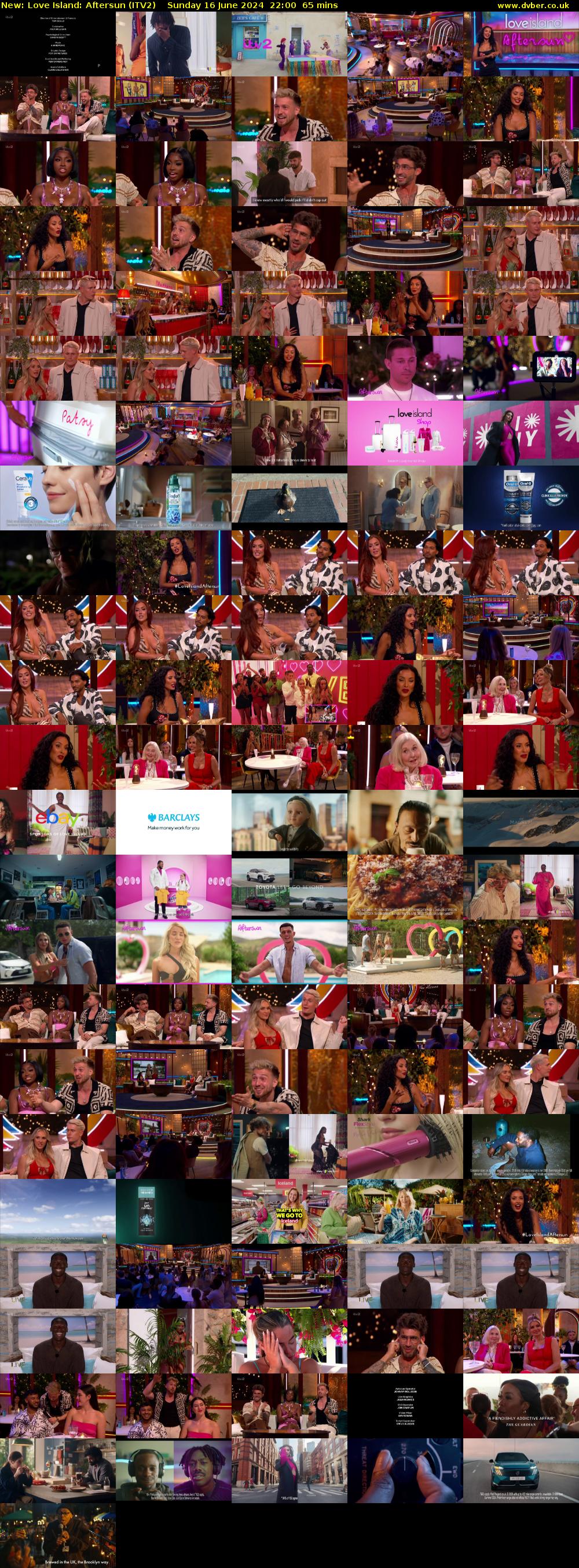 Love Island: Aftersun (ITV2) Sunday 16 June 2024 22:00 - 23:05