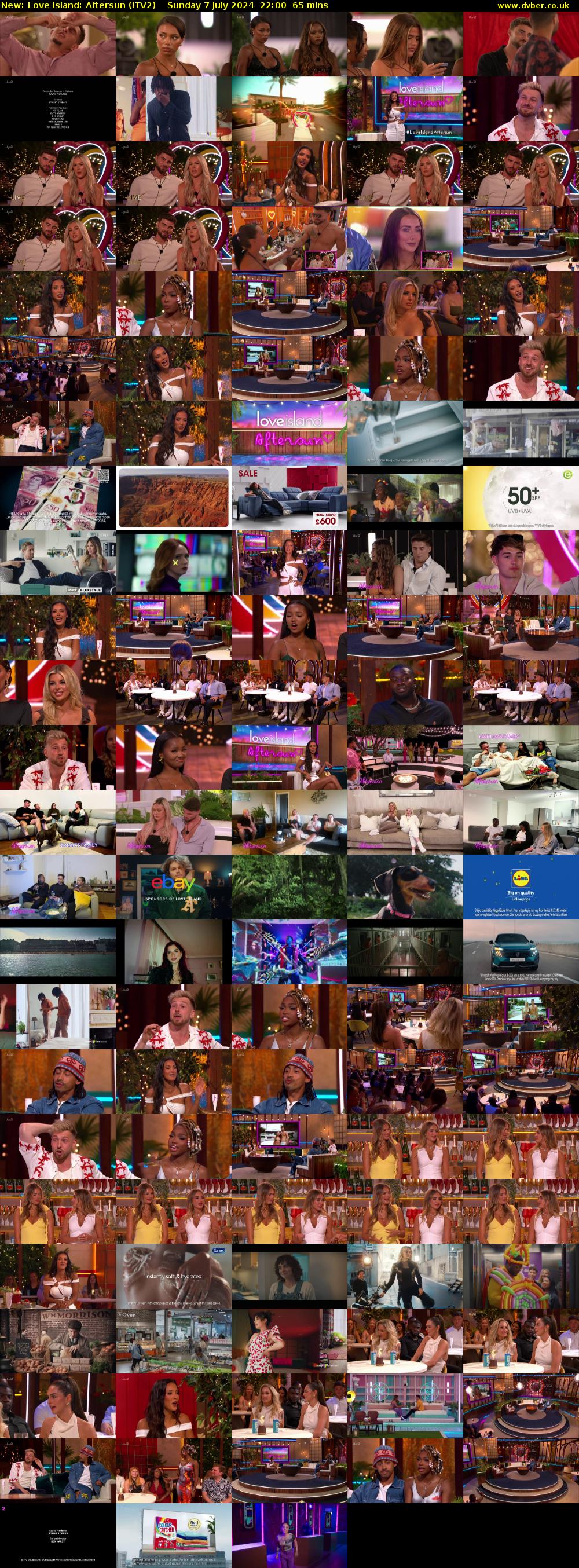 Love Island: Aftersun (ITV2) Sunday 7 July 2024 22:00 - 23:05