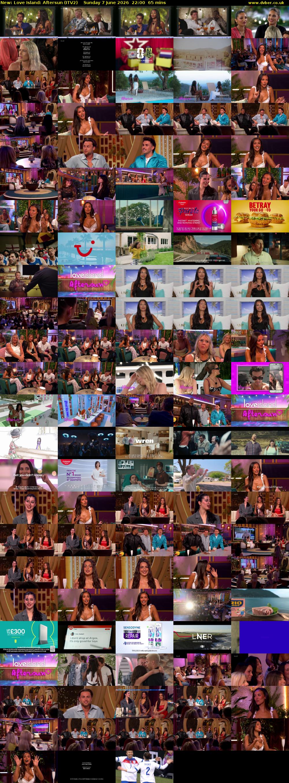 Love Island: Aftersun (ITV2) Sunday 7 June 2026 22:00 - 23:05