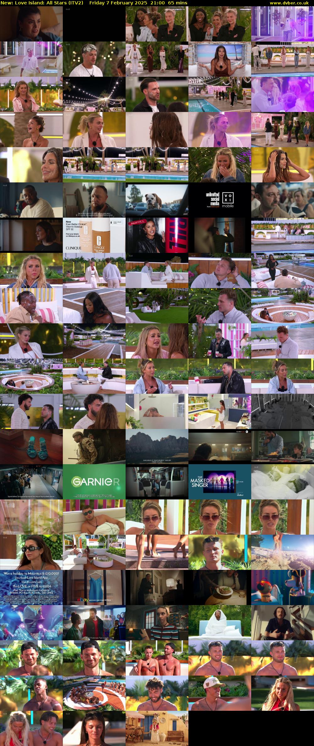Love Island: All Stars (ITV2) Friday 7 February 2025 21:00 - 22:05