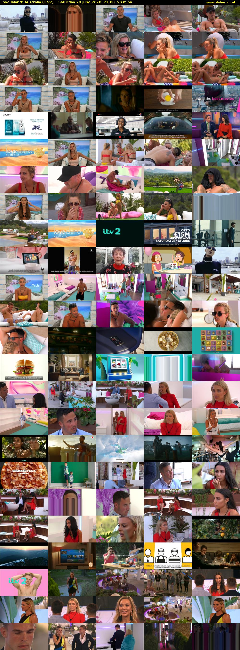 Love Island: Australia (ITV2) Saturday 20 June 2020 21:00 - 22:30