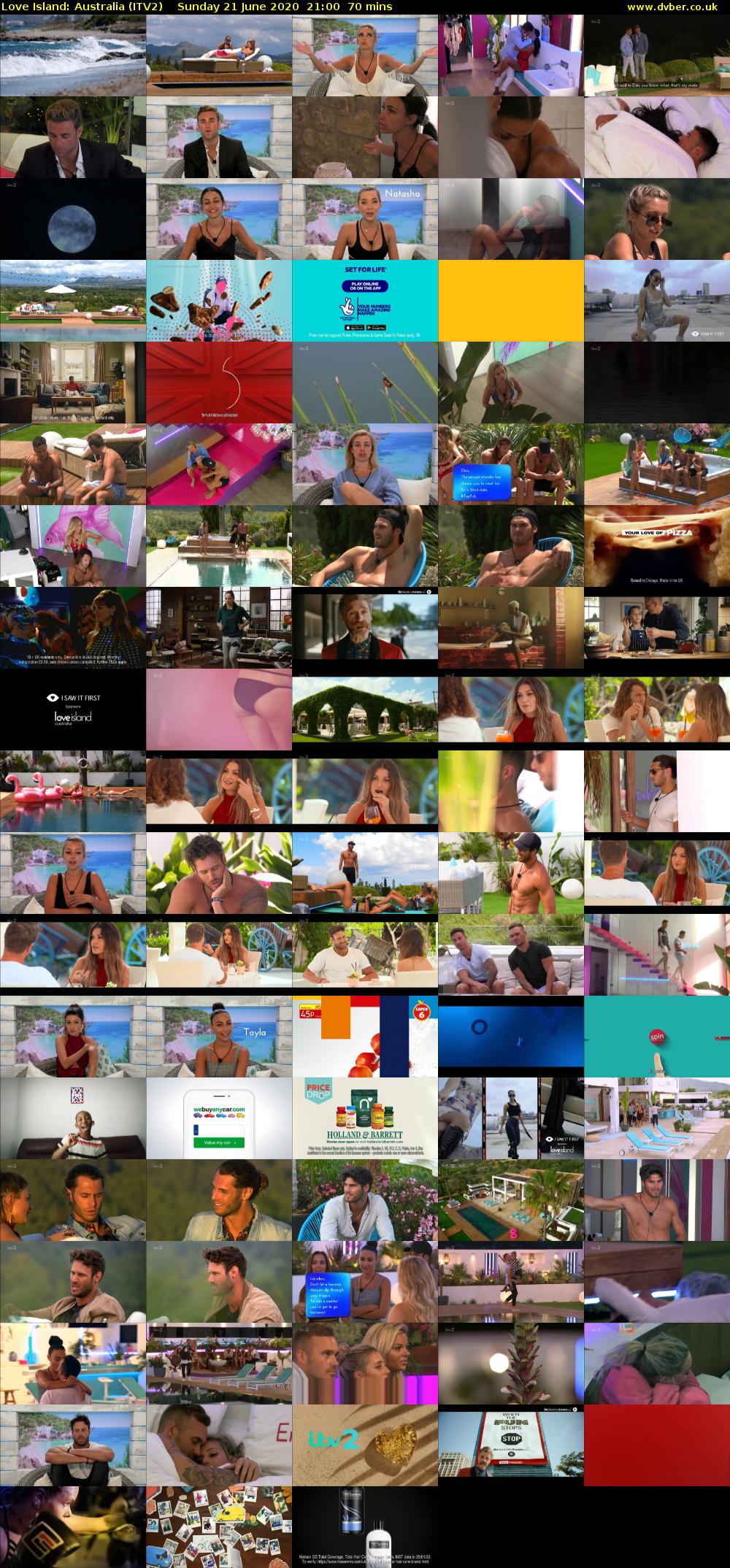 Love Island: Australia (ITV2) Sunday 21 June 2020 21:00 - 22:10