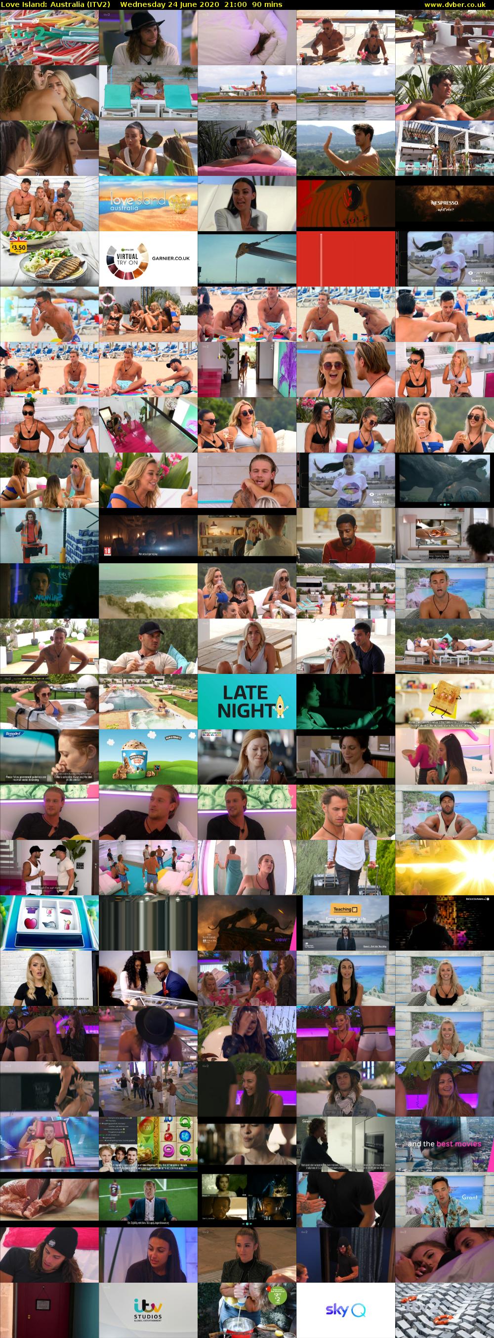 Love Island: Australia (ITV2) Wednesday 24 June 2020 21:00 - 22:30