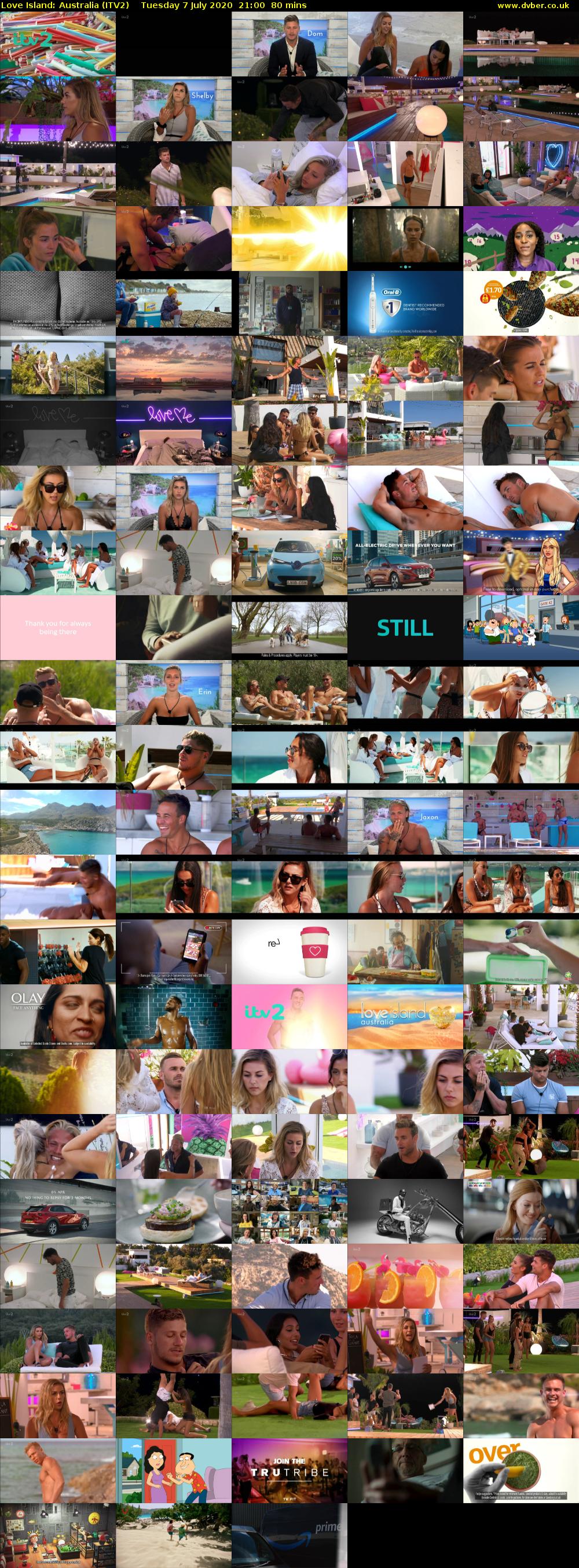 Love Island: Australia (ITV2) Tuesday 7 July 2020 21:00 - 22:20