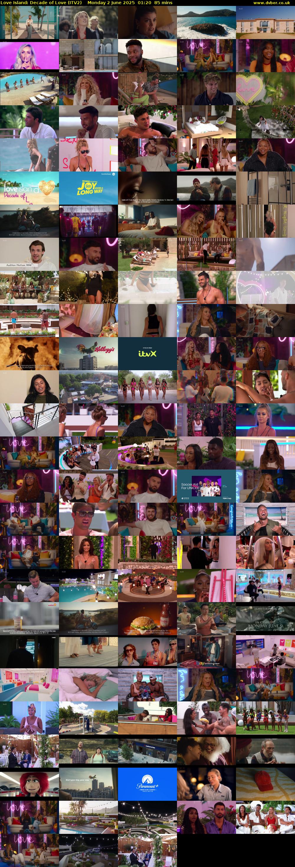 Love Island: Decade of Love (ITV2) Monday 2 June 2025 01:20 - 02:45