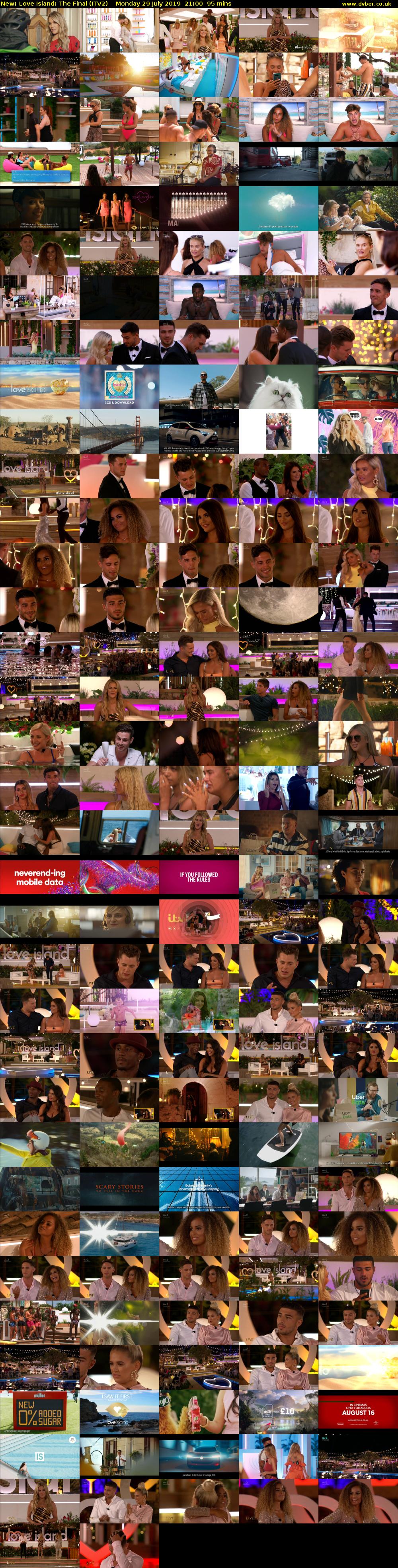 Love Island: The Final (ITV2) Monday 29 July 2019 21:00 - 22:35