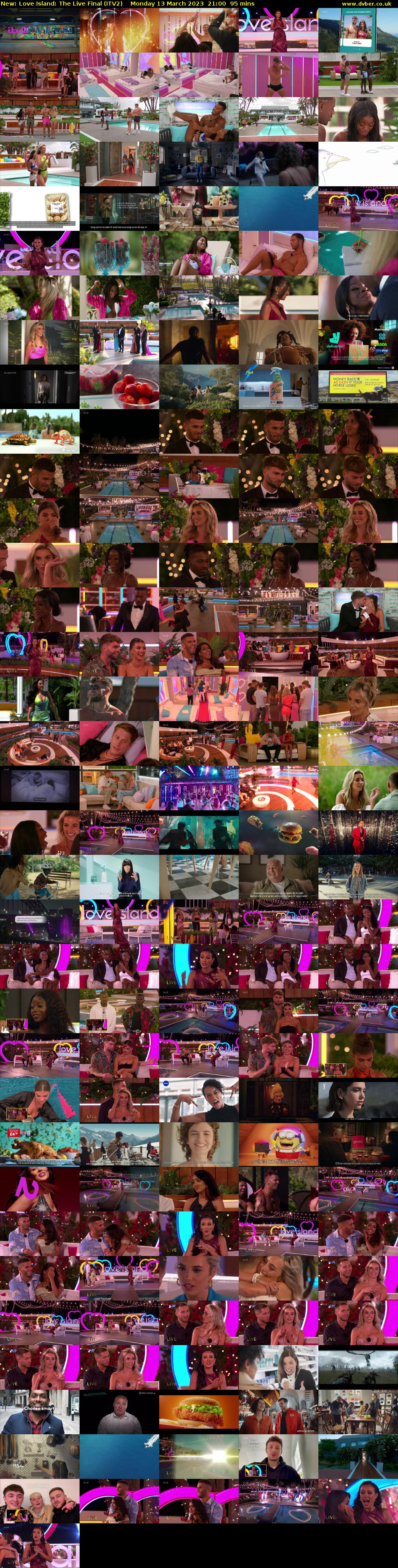 Love Island: The Live Final (ITV2) Monday 13 March 2023 21:00 - 22:35