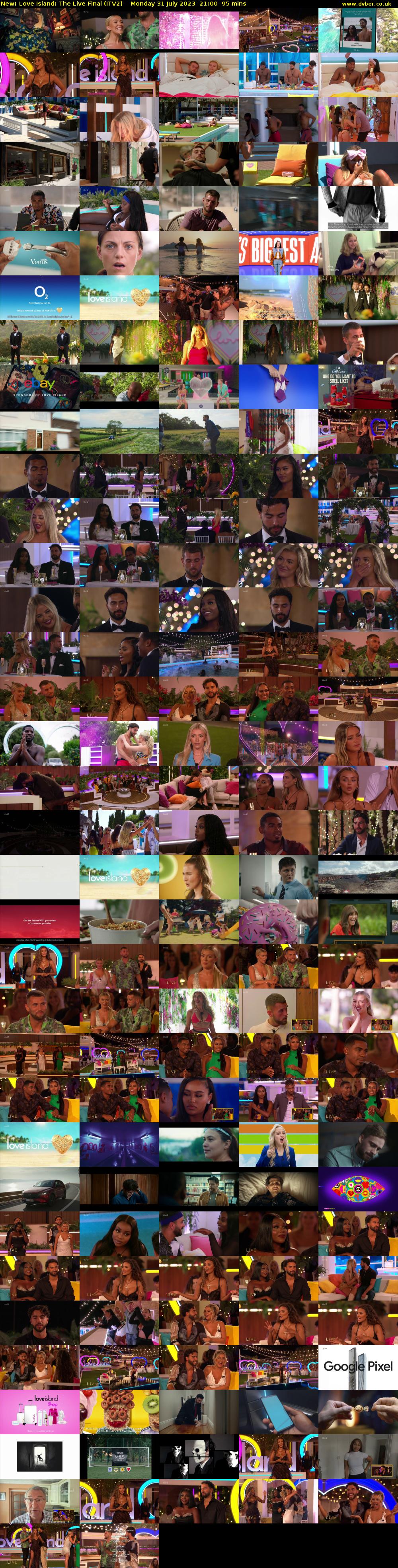 Love Island: The Live Final (ITV2) Monday 31 July 2023 21:00 - 22:35