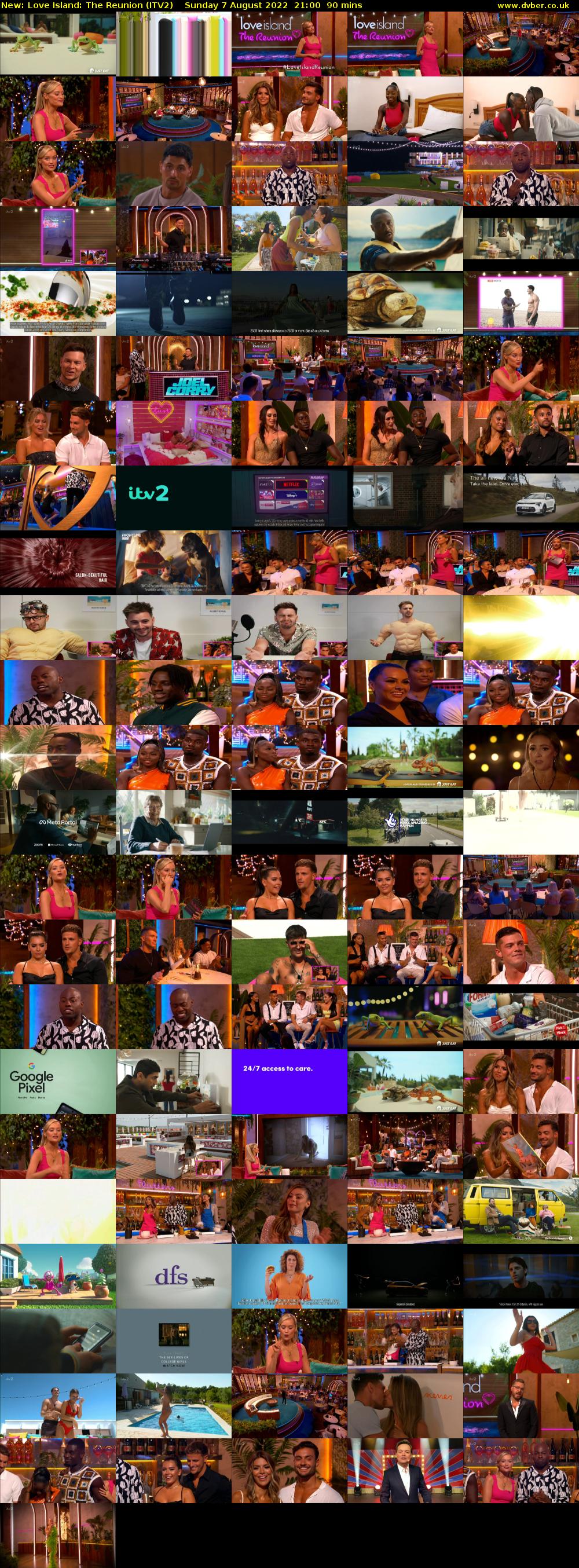 Love Island: The Reunion (ITV2) Sunday 7 August 2022 21:00 - 22:30