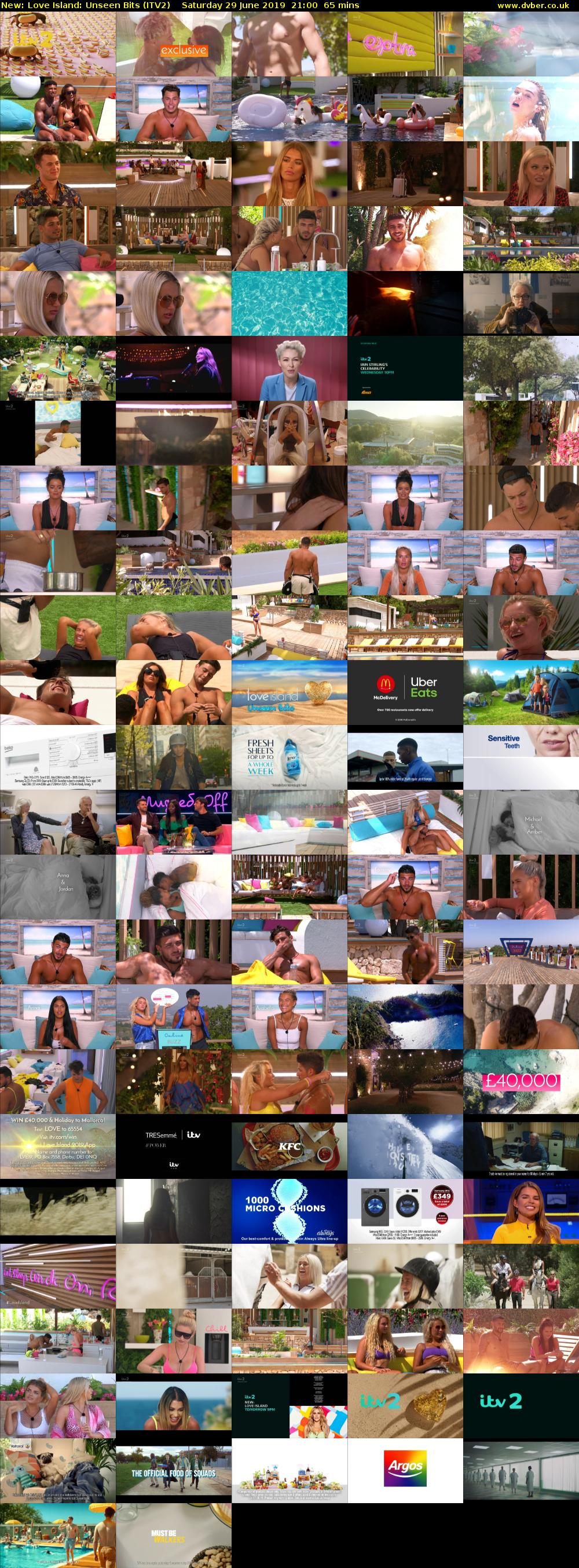 Love Island: Unseen Bits (ITV2) Saturday 29 June 2019 21:00 - 22:05