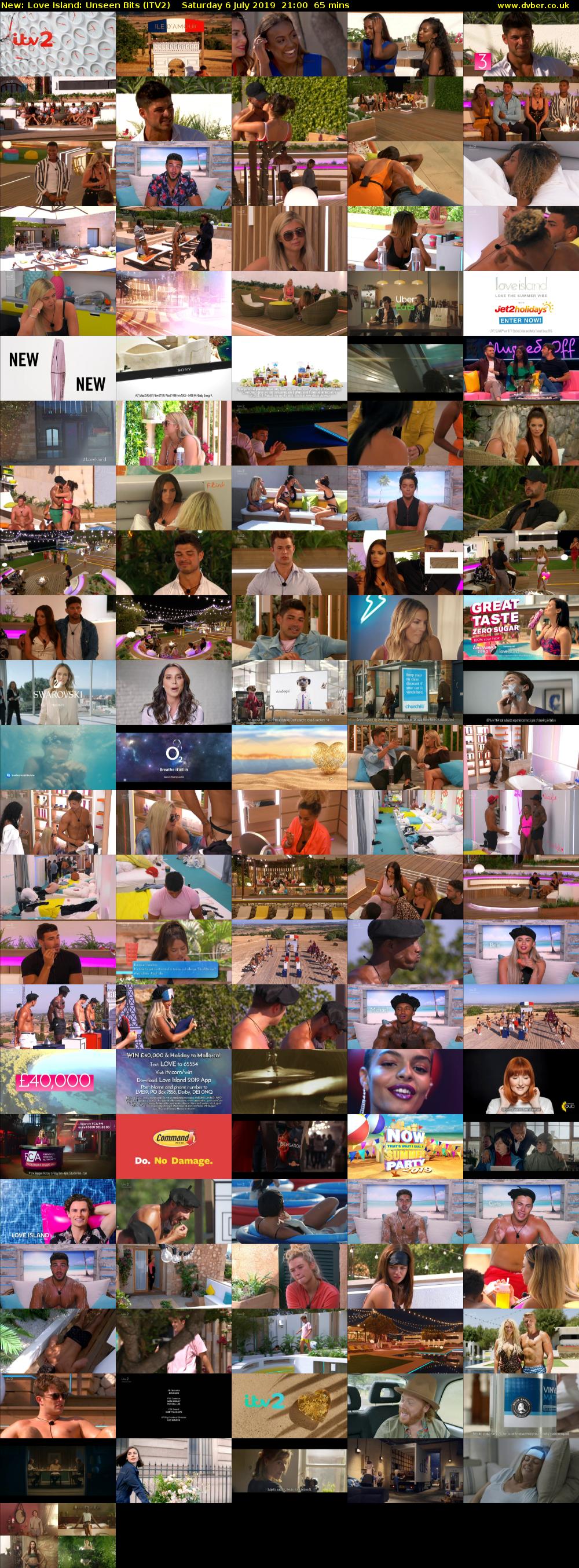 Love Island: Unseen Bits (ITV2) Saturday 6 July 2019 21:00 - 22:05