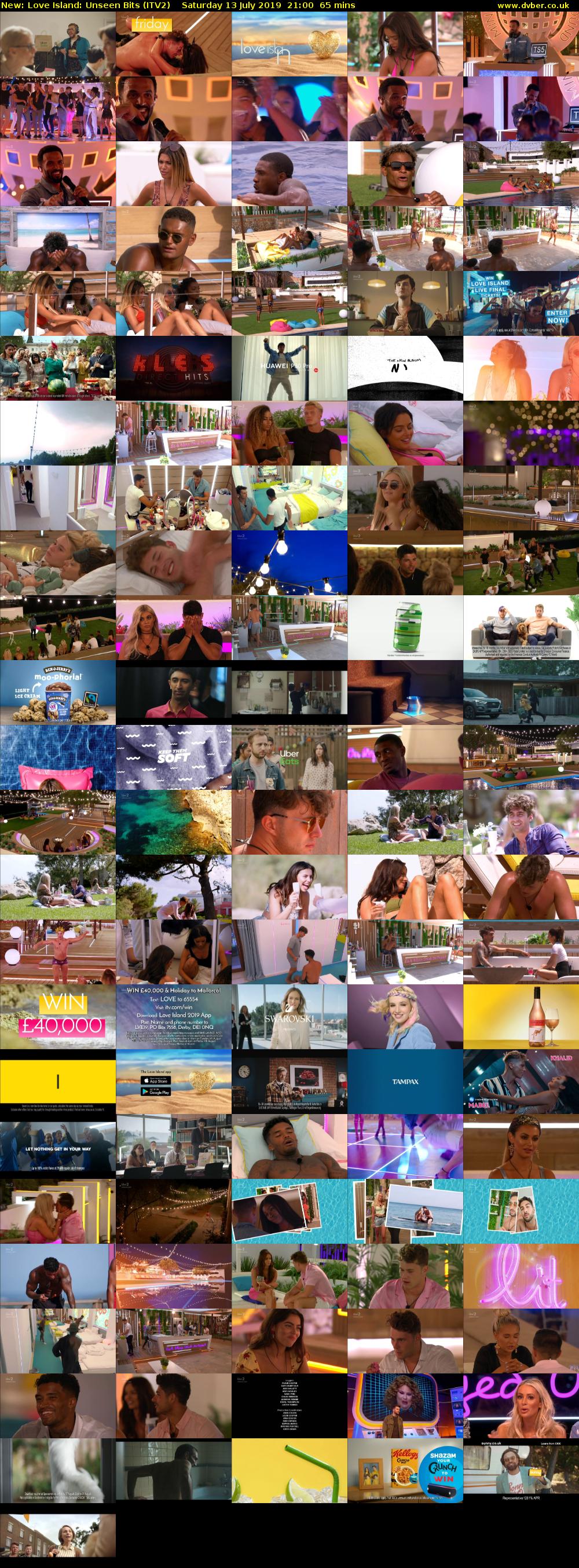 Love Island: Unseen Bits (ITV2) Saturday 13 July 2019 21:00 - 22:05