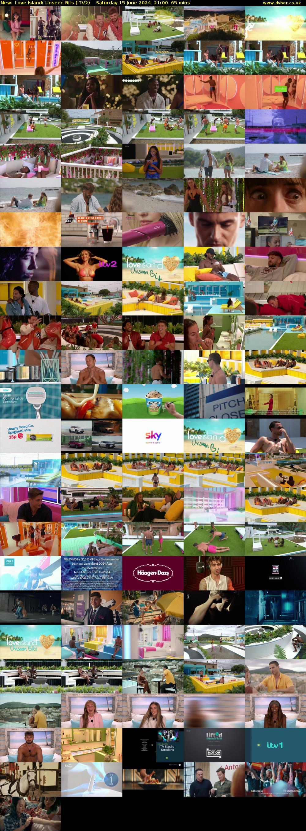 Love Island: Unseen Bits (ITV2) Saturday 15 June 2024 21:00 - 22:05