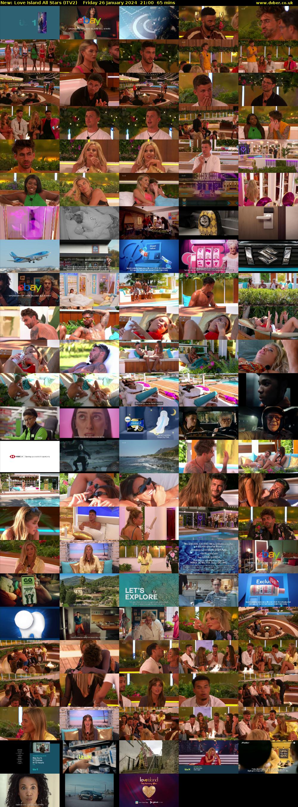 Love Island All Stars (ITV2) Friday 26 January 2024 21:00 - 22:05