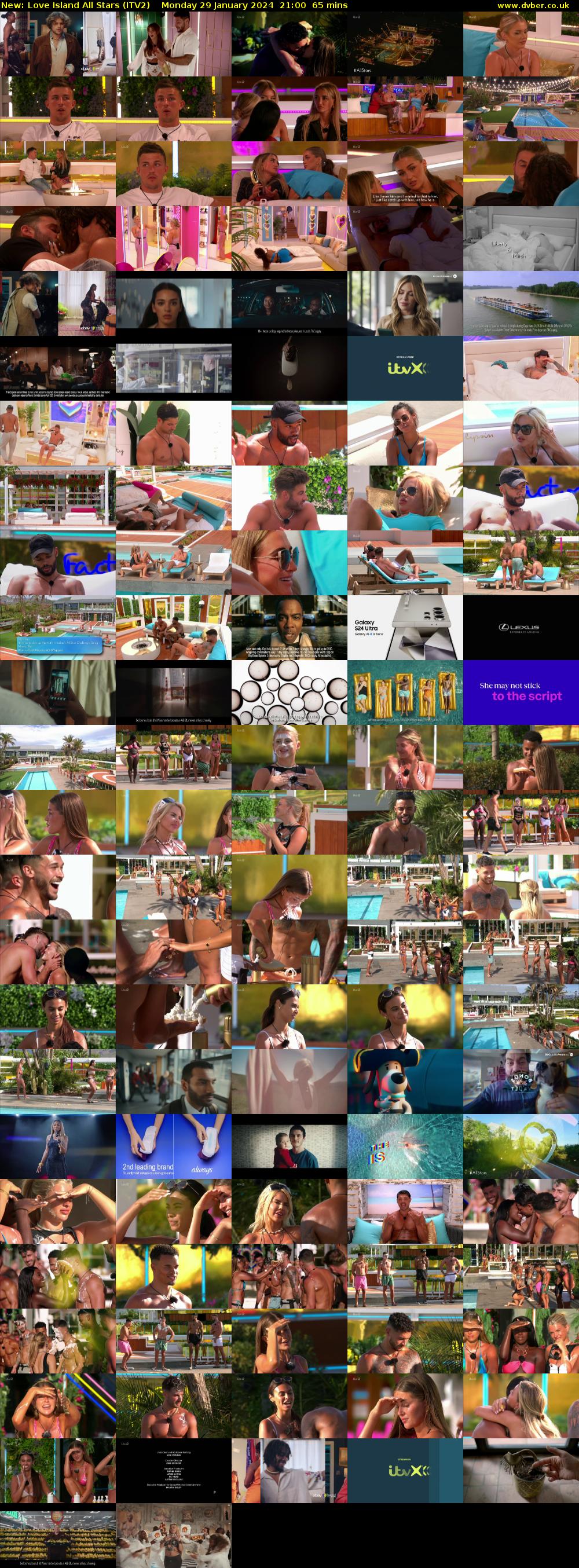 Love Island All Stars (ITV2) Monday 29 January 2024 21:00 - 22:05
