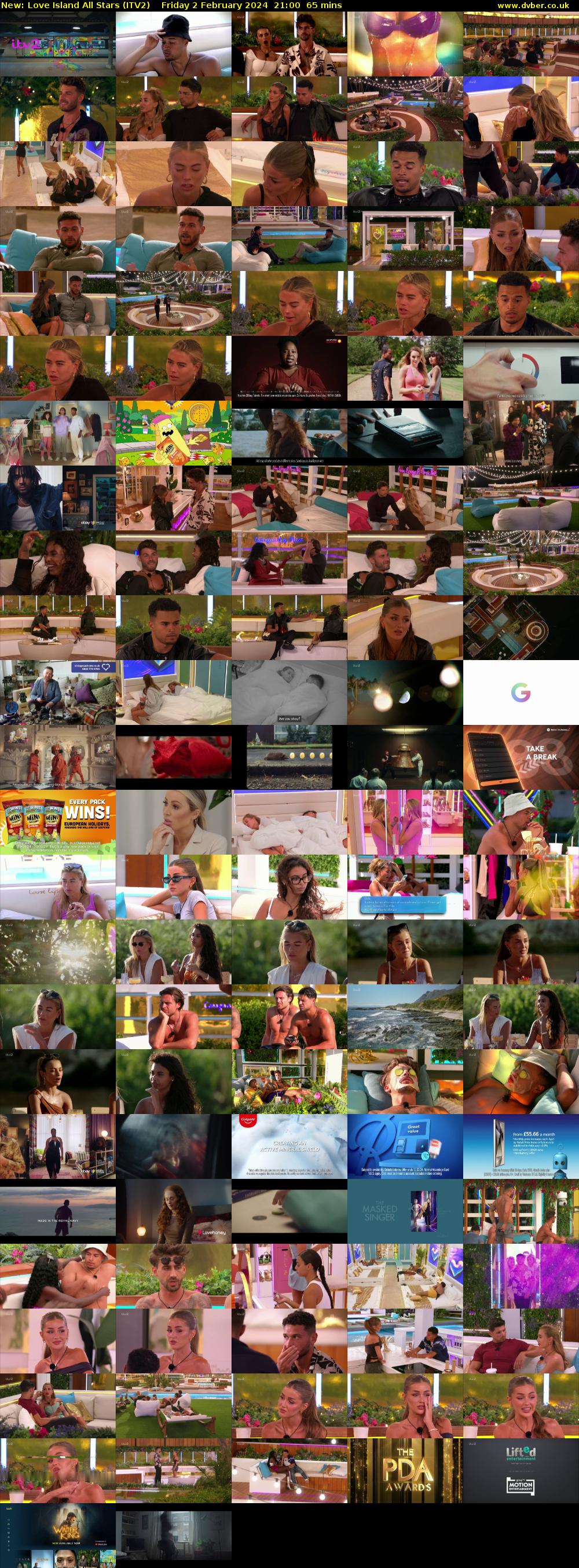 Love Island All Stars (ITV2) Friday 2 February 2024 21:00 - 22:05