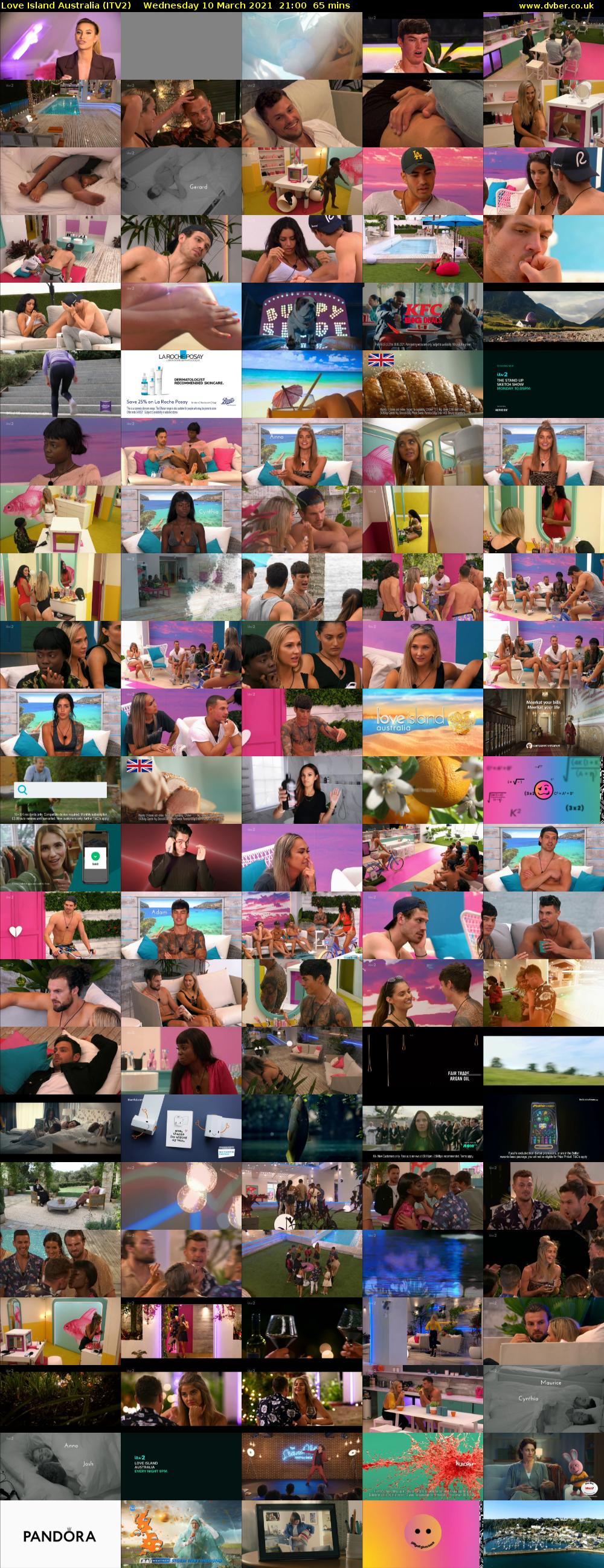 Love Island Australia (ITV2) Wednesday 10 March 2021 21:00 - 22:05