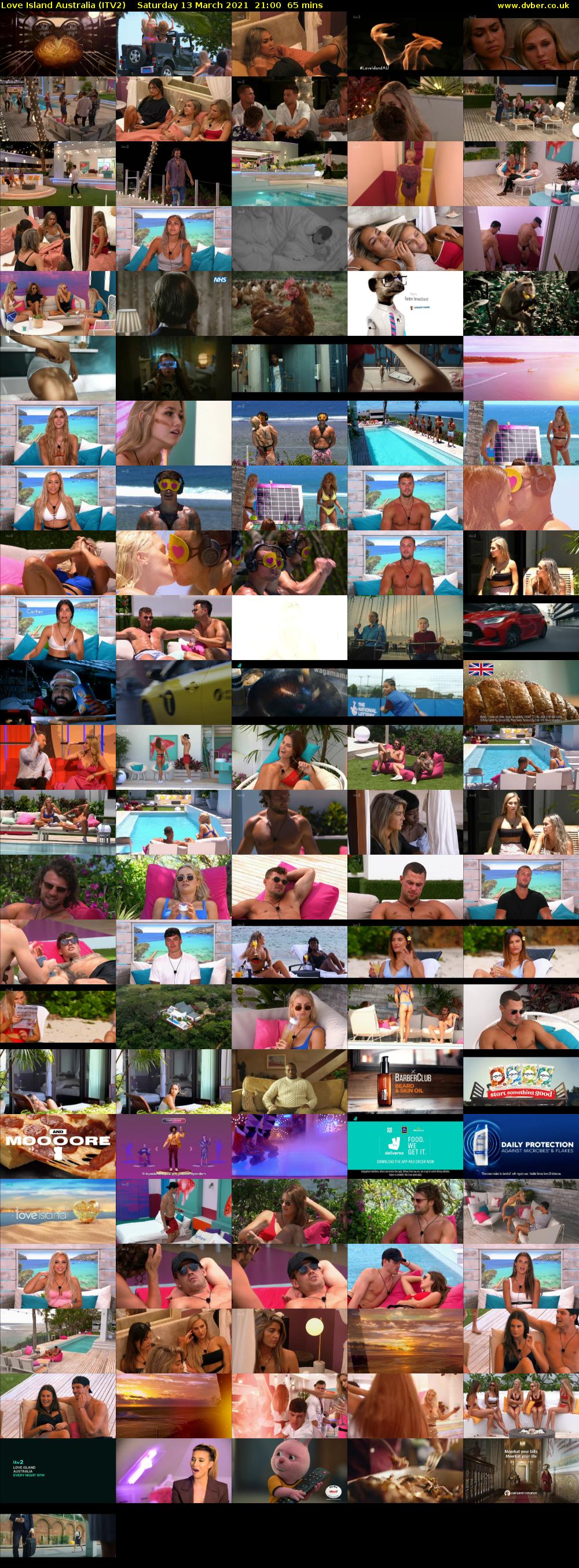 Love Island Australia (ITV2) Saturday 13 March 2021 21:00 - 22:05