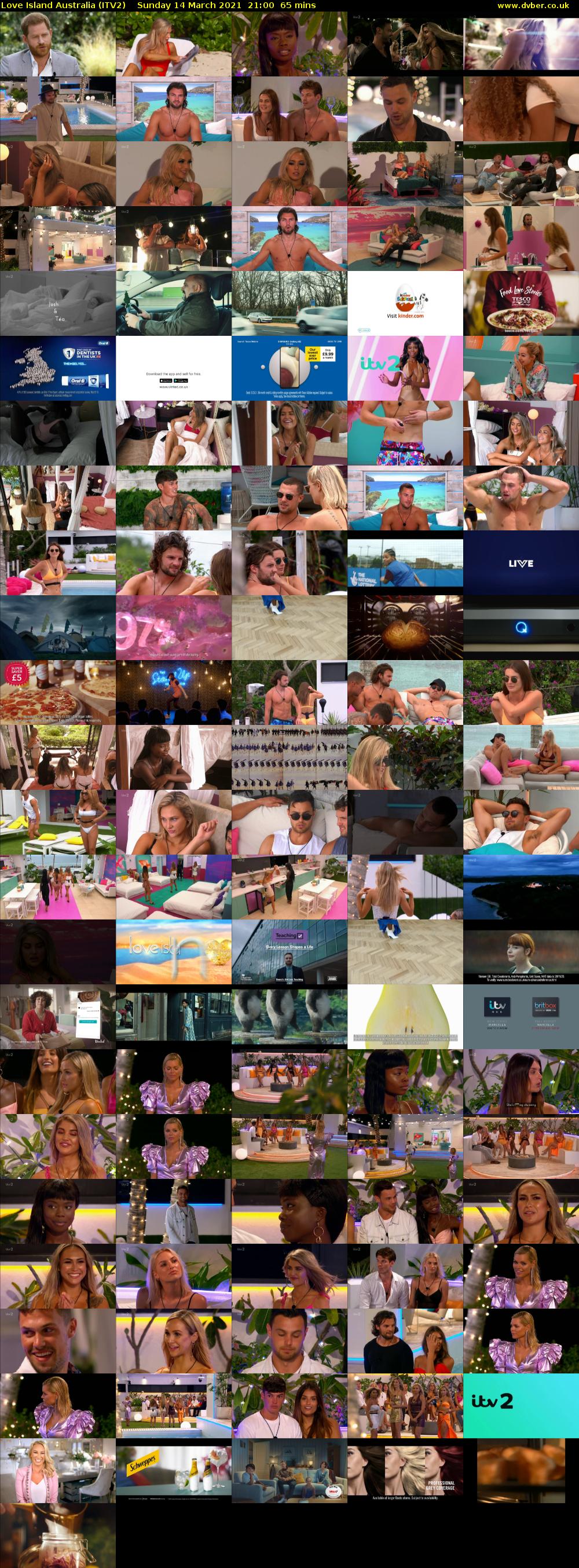 Love Island Australia (ITV2) Sunday 14 March 2021 21:00 - 22:05