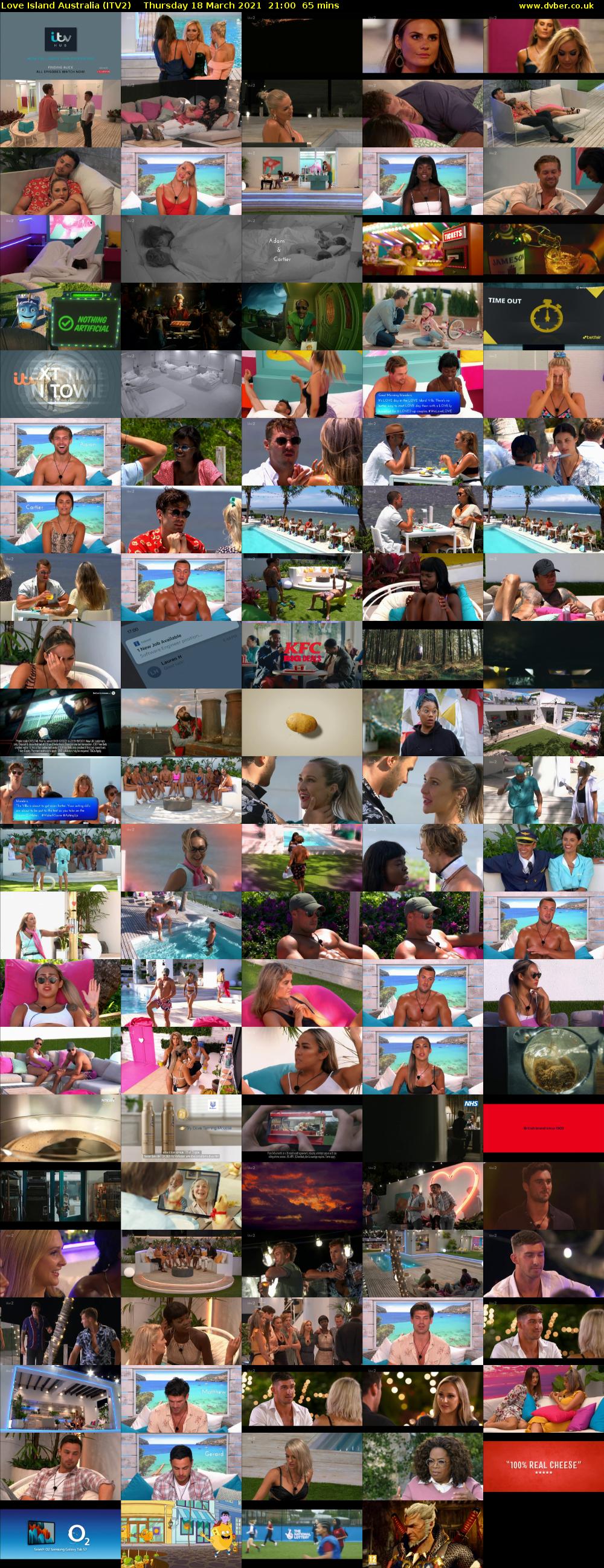 Love Island Australia (ITV2) Thursday 18 March 2021 21:00 - 22:05