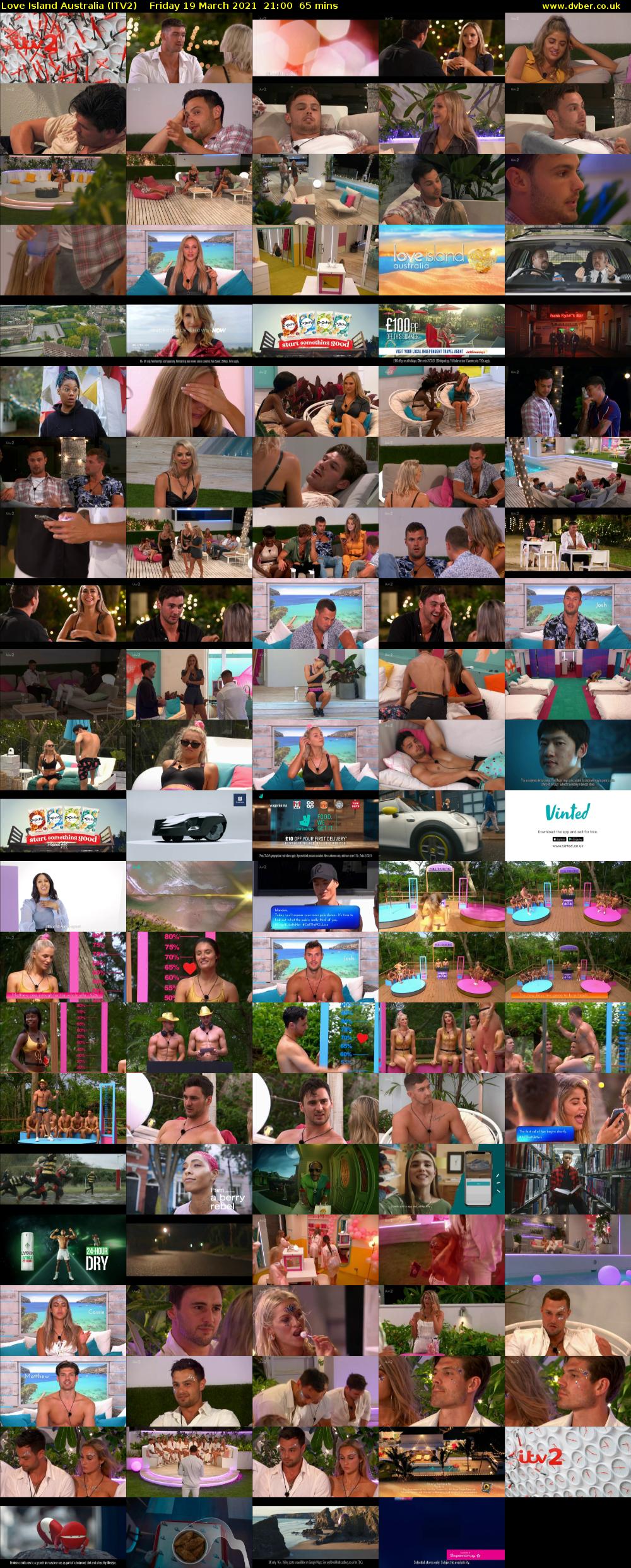 Love Island Australia (ITV2) Friday 19 March 2021 21:00 - 22:05