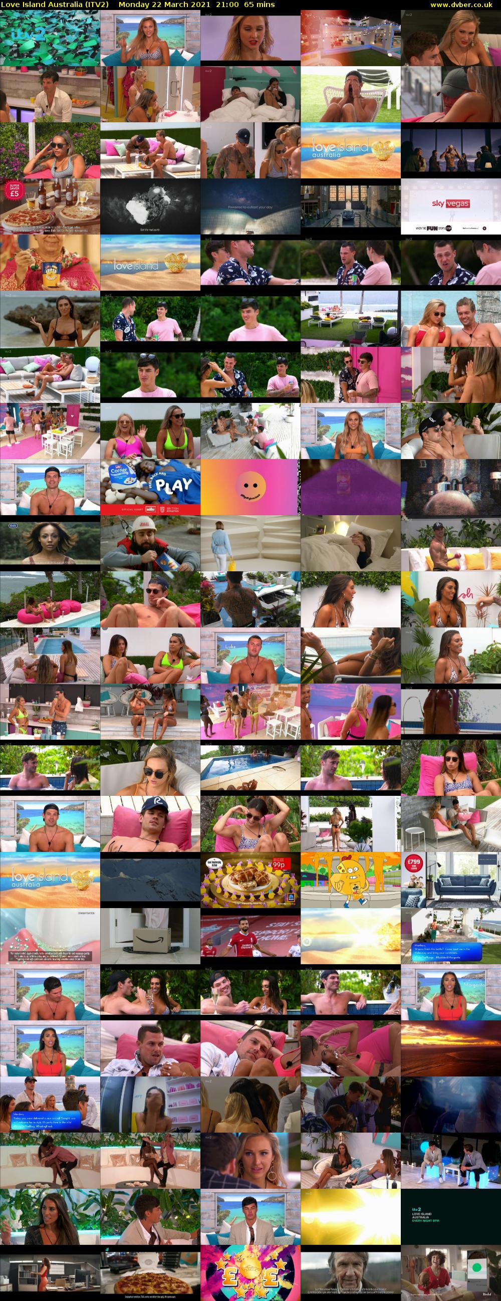 Love Island Australia (ITV2) Monday 22 March 2021 21:00 - 22:05