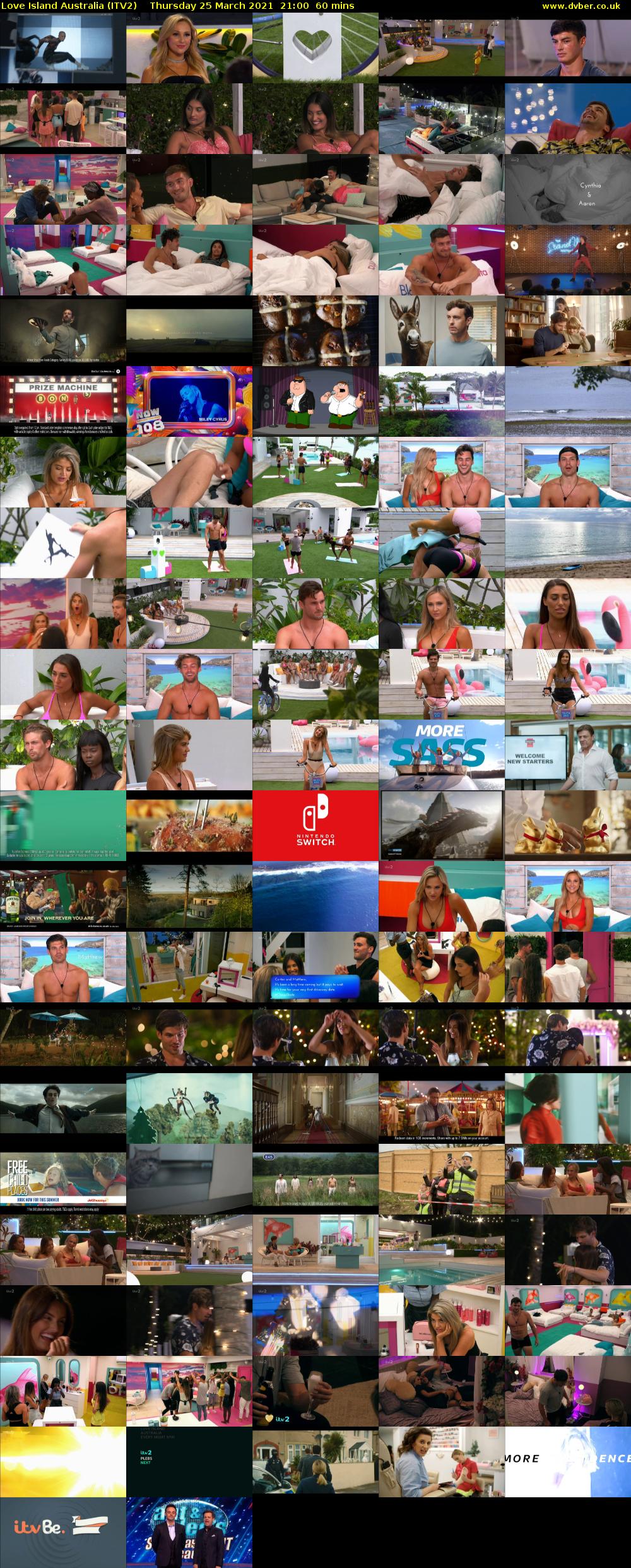 Love Island Australia (ITV2) Thursday 25 March 2021 21:00 - 22:00
