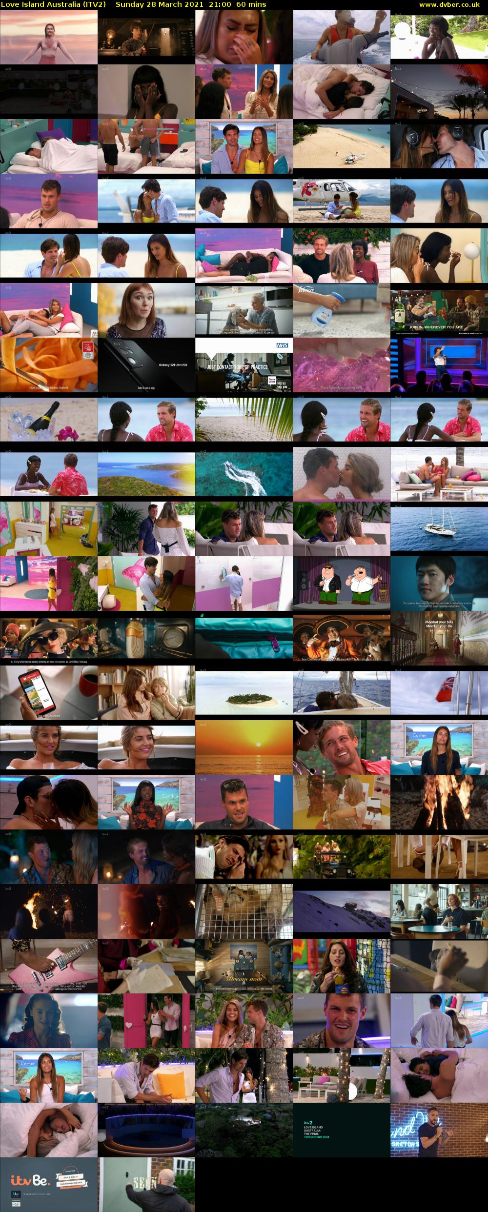 Love Island Australia (ITV2) Sunday 28 March 2021 21:00 - 22:00