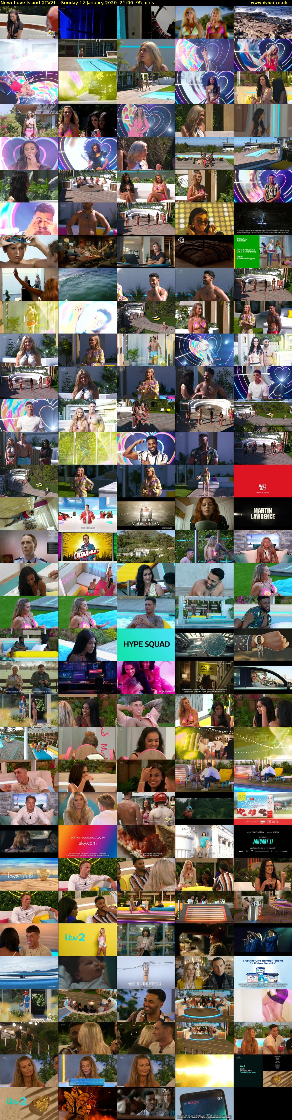 Love Island (ITV2) Sunday 12 January 2020 21:00 - 22:35