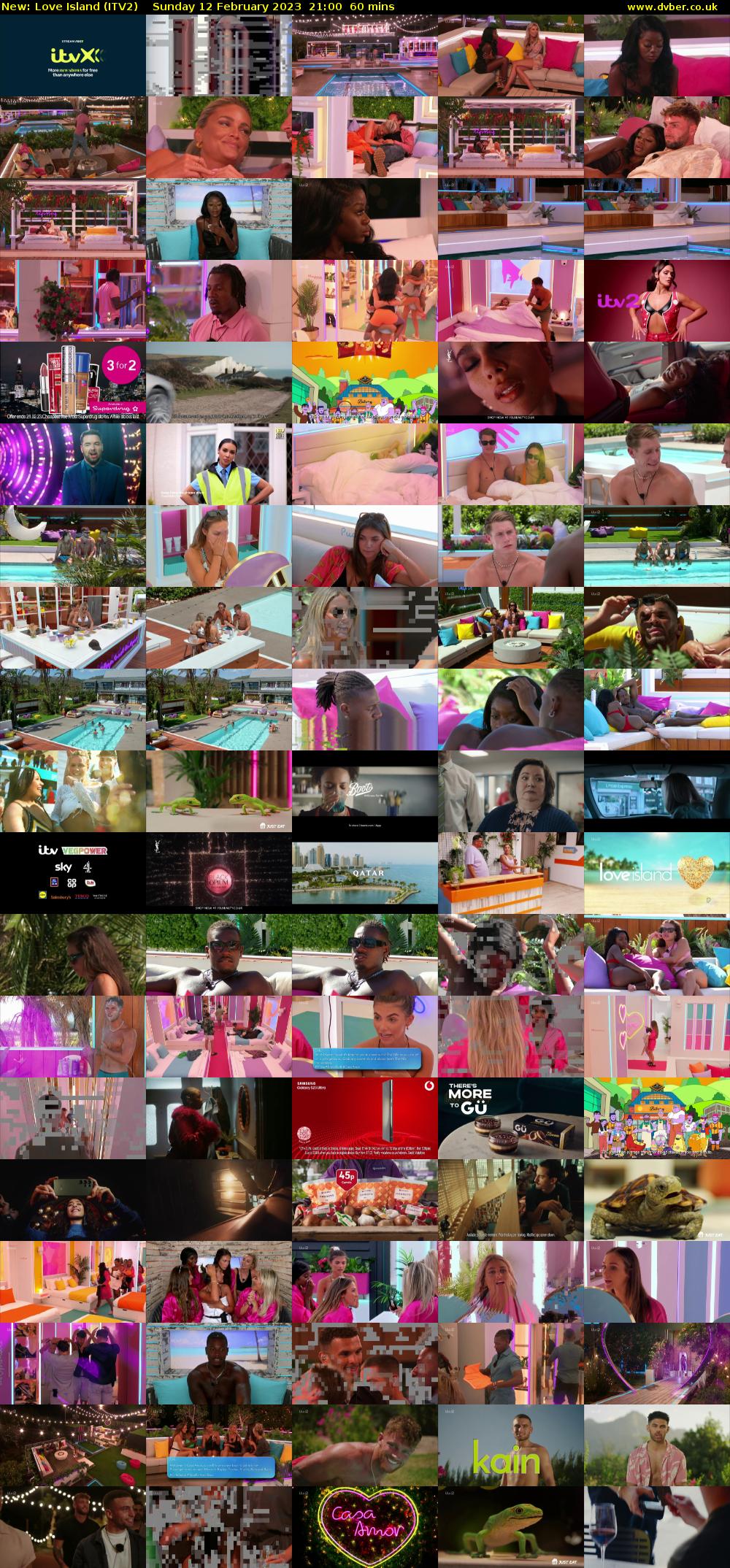 Love Island (ITV2) Sunday 12 February 2023 21:00 - 22:00