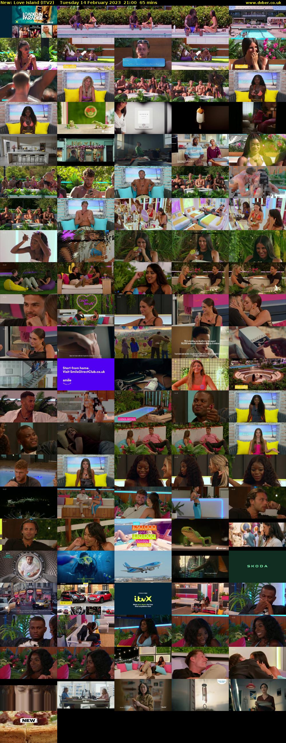Love Island (ITV2) Tuesday 14 February 2023 21:00 - 22:05
