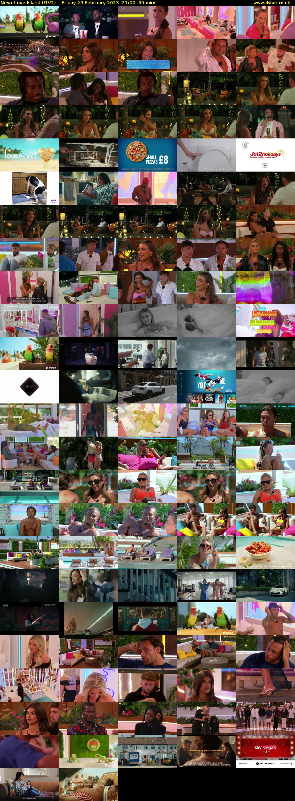 Love Island (ITV2) Friday 24 February 2023 21:00 - 22:05