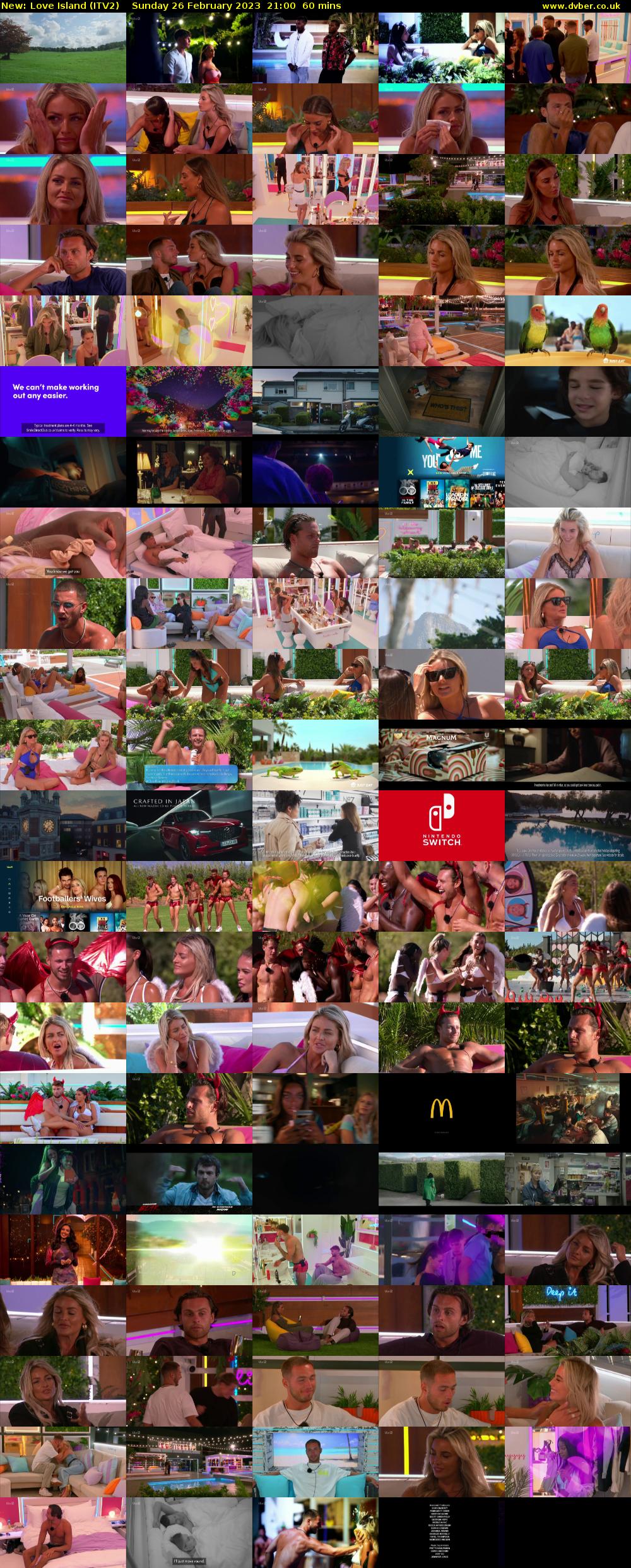 Love Island (ITV2) Sunday 26 February 2023 21:00 - 22:00