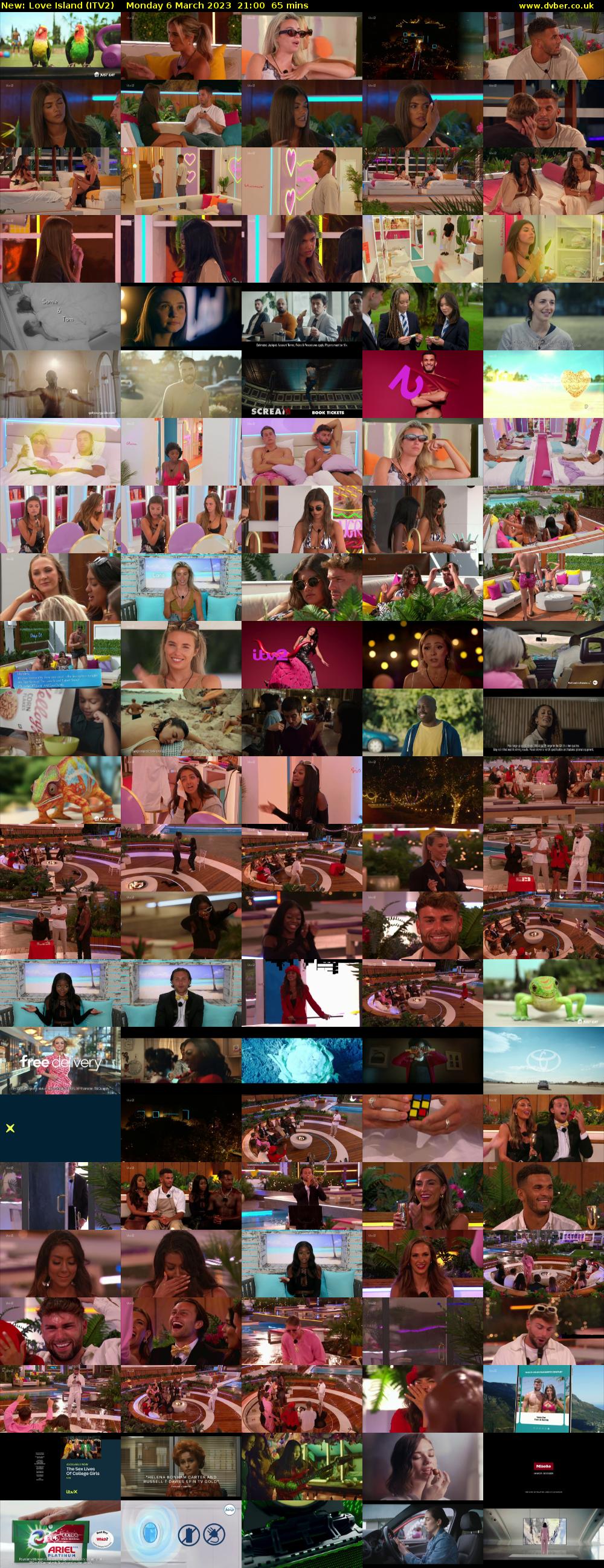 Love Island (ITV2) Monday 6 March 2023 21:00 - 22:05