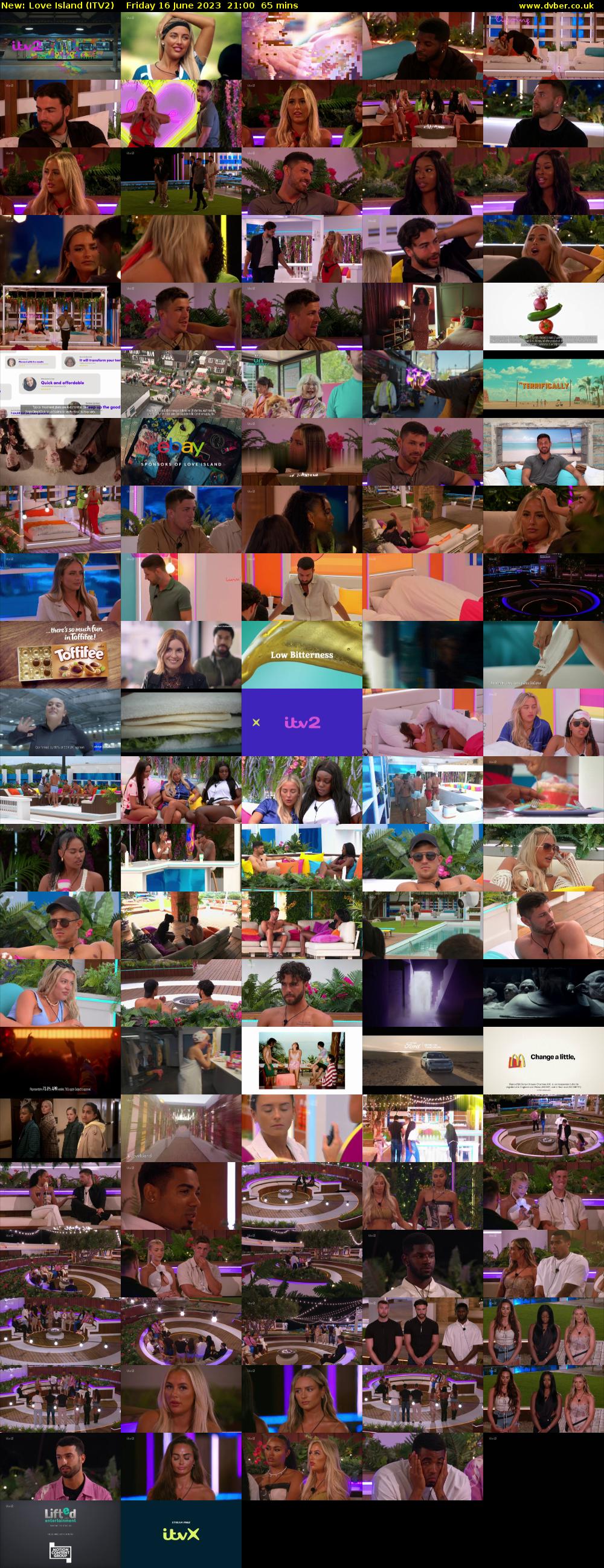 Love Island (ITV2) Friday 16 June 2023 21:00 - 22:05