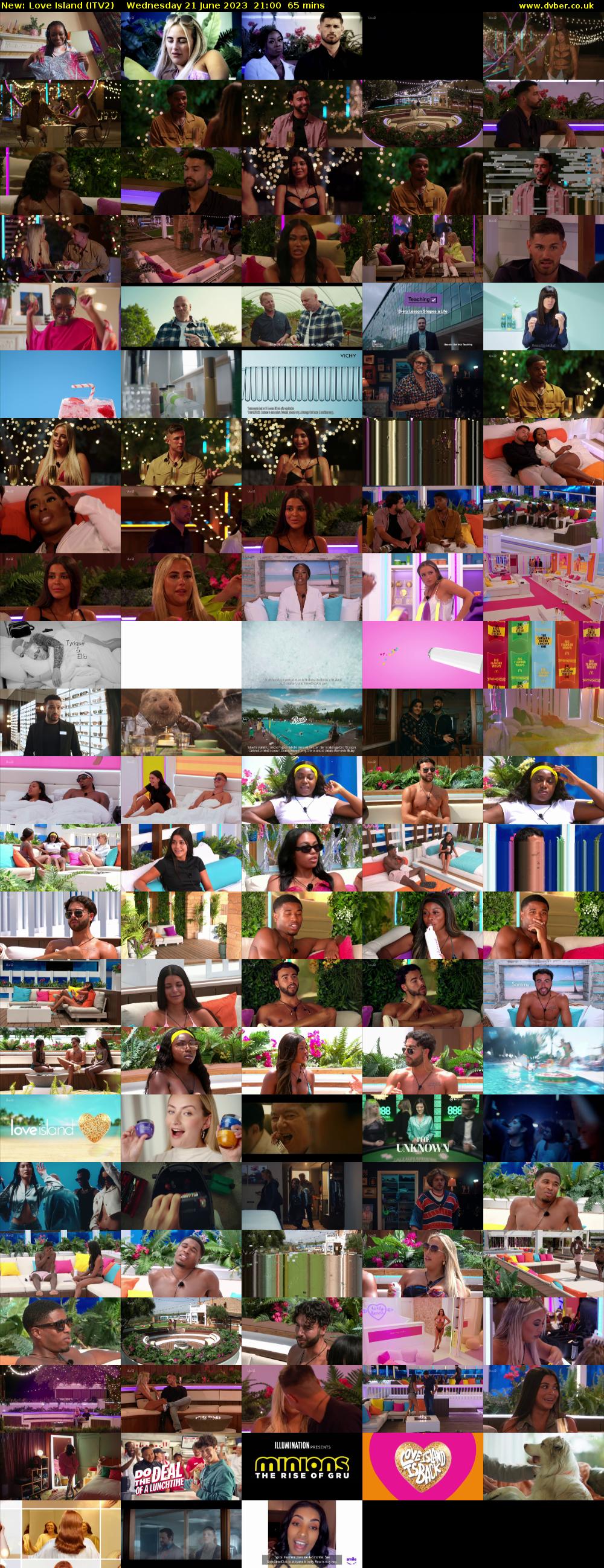 Love Island (ITV2) Wednesday 21 June 2023 21:00 - 22:05