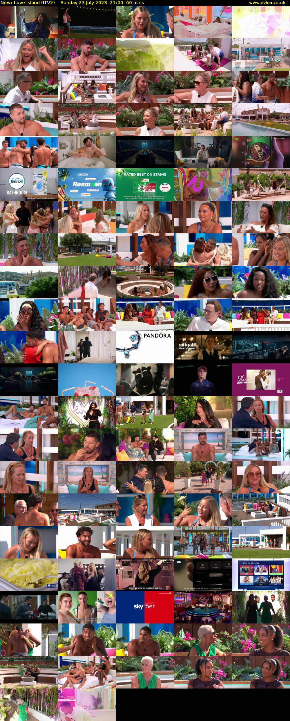Love Island (ITV2) Sunday 23 July 2023 21:00 - 22:00