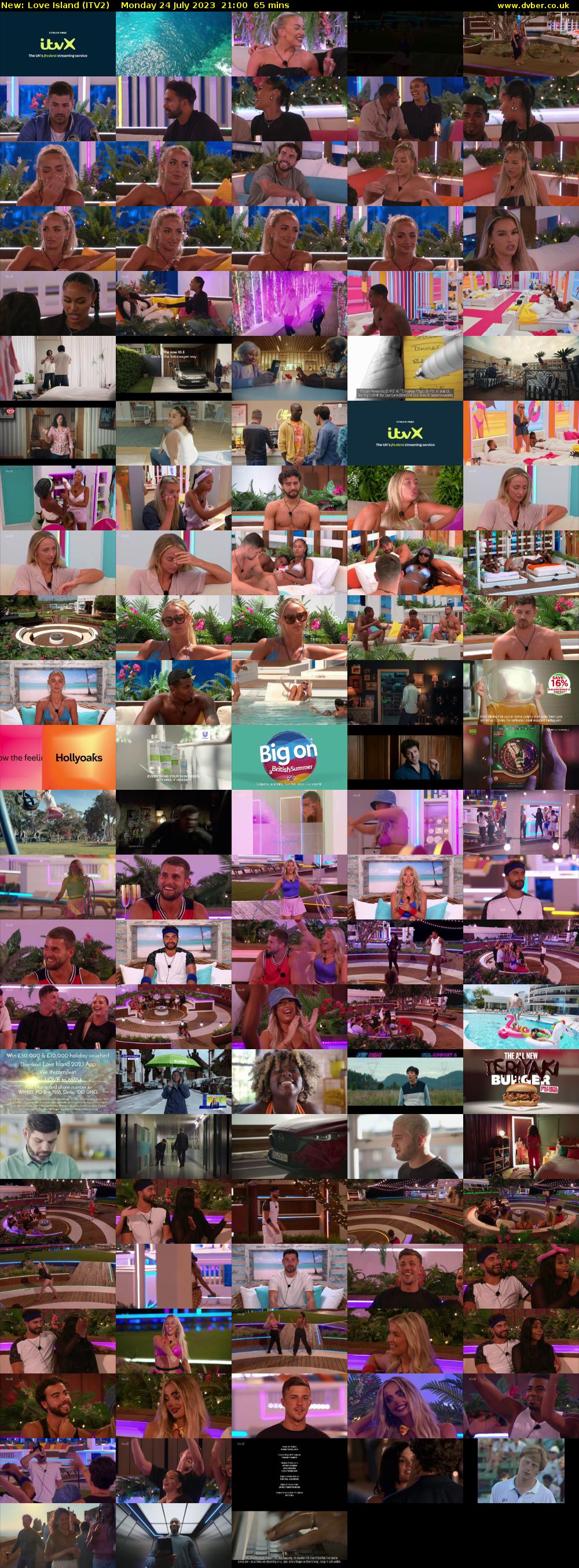 Love Island (ITV2) Monday 24 July 2023 21:00 - 22:05