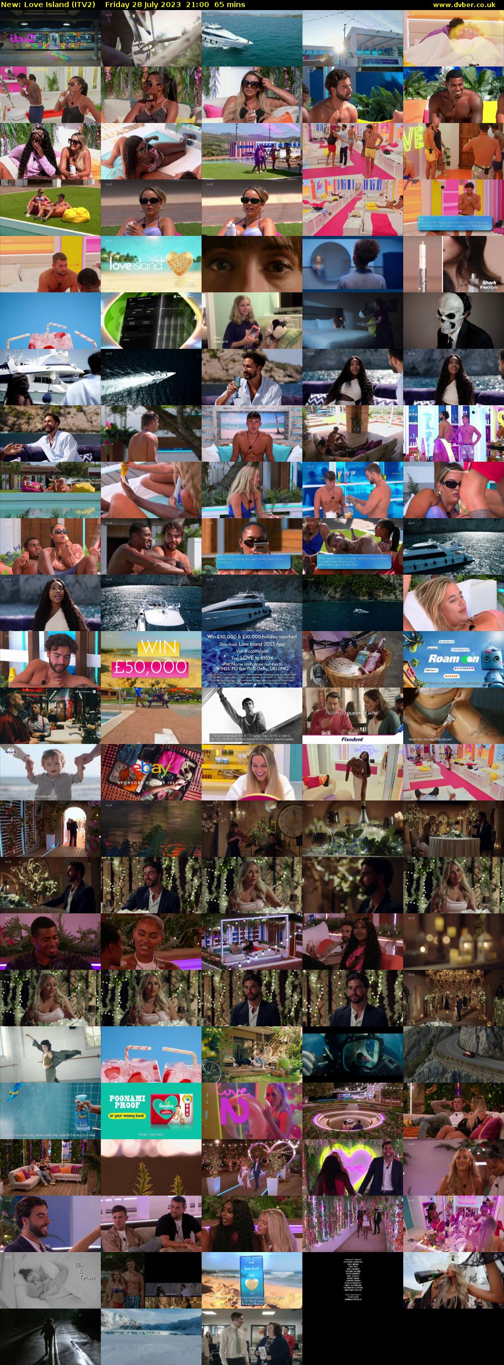 Love Island (ITV2) Friday 28 July 2023 21:00 - 22:05
