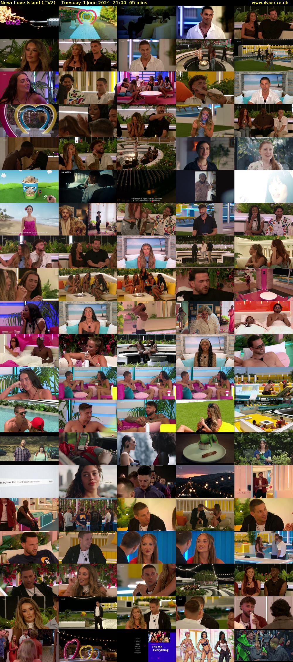 Love Island (ITV2) Tuesday 4 June 2024 21:00 - 22:05