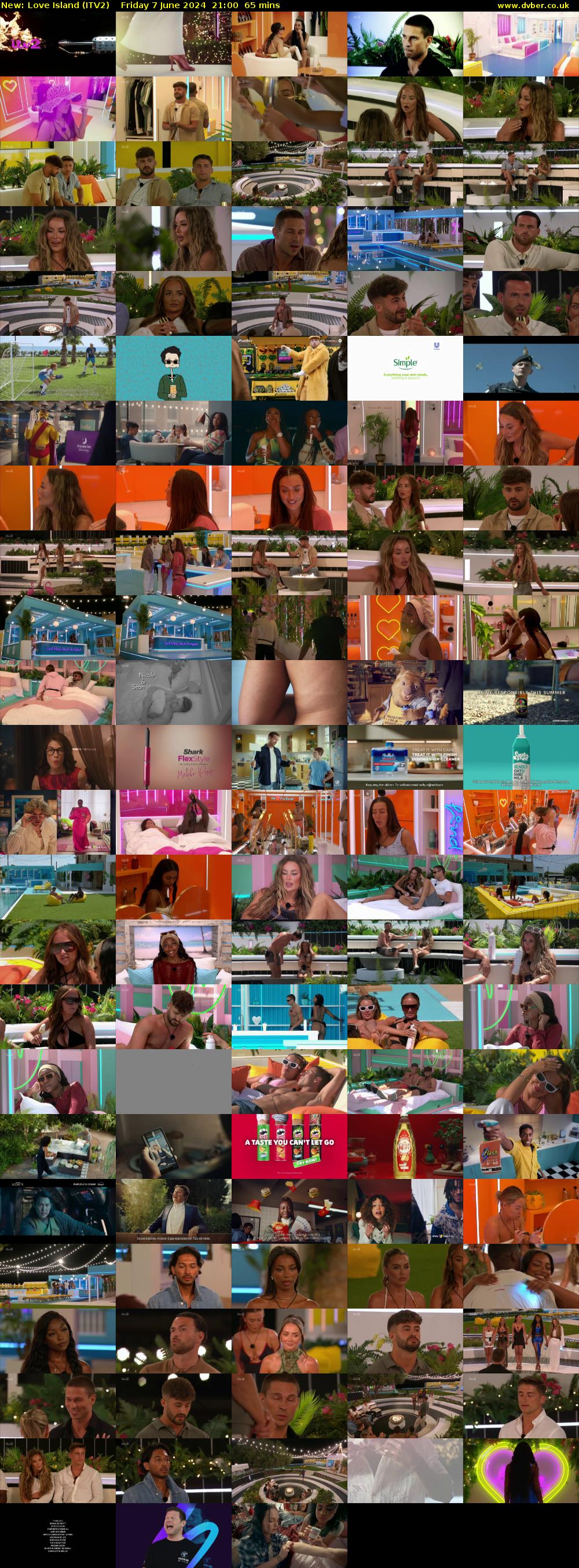 Love Island (ITV2) Friday 7 June 2024 21:00 - 22:05