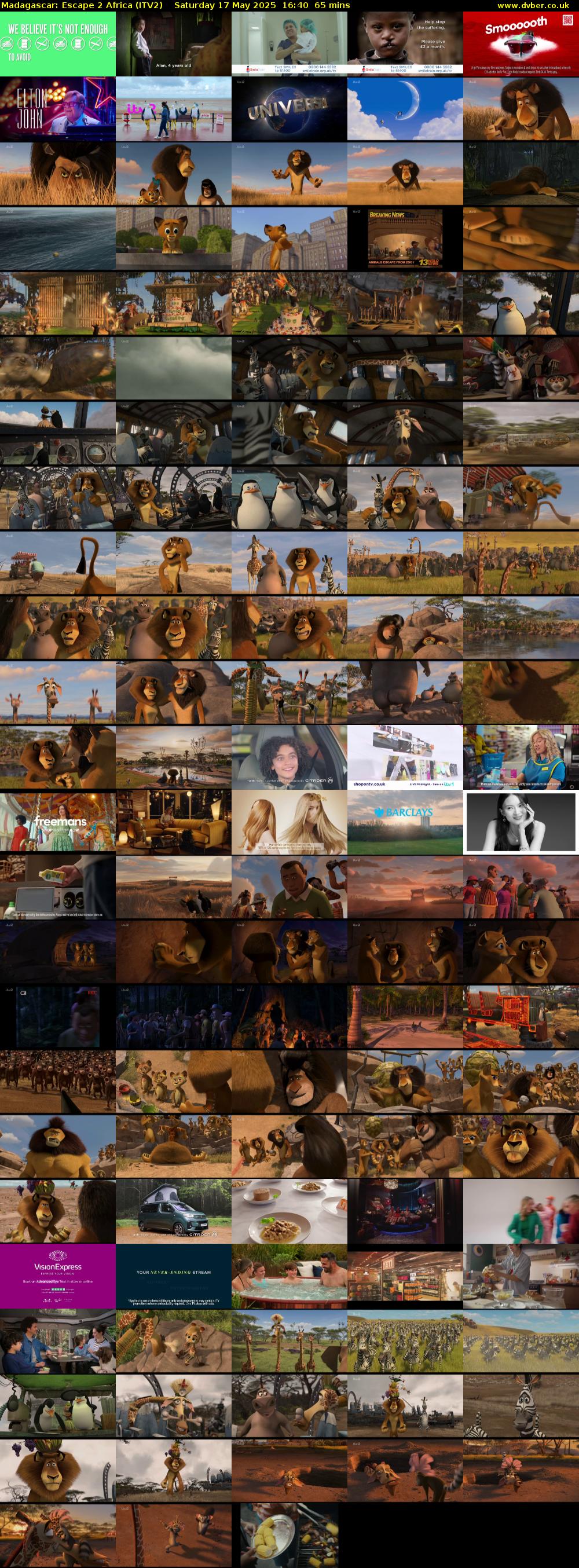 Madagascar: Escape 2 Africa (ITV2) Saturday 17 May 2025 16:40 - 17:45