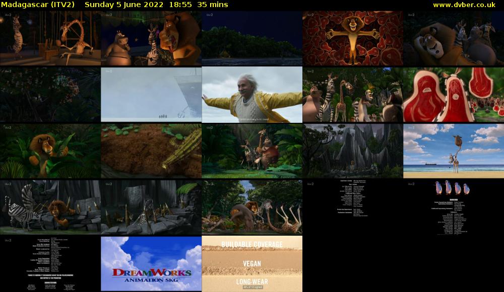 Madagascar (ITV2) Sunday 5 June 2022 18:55 - 19:30