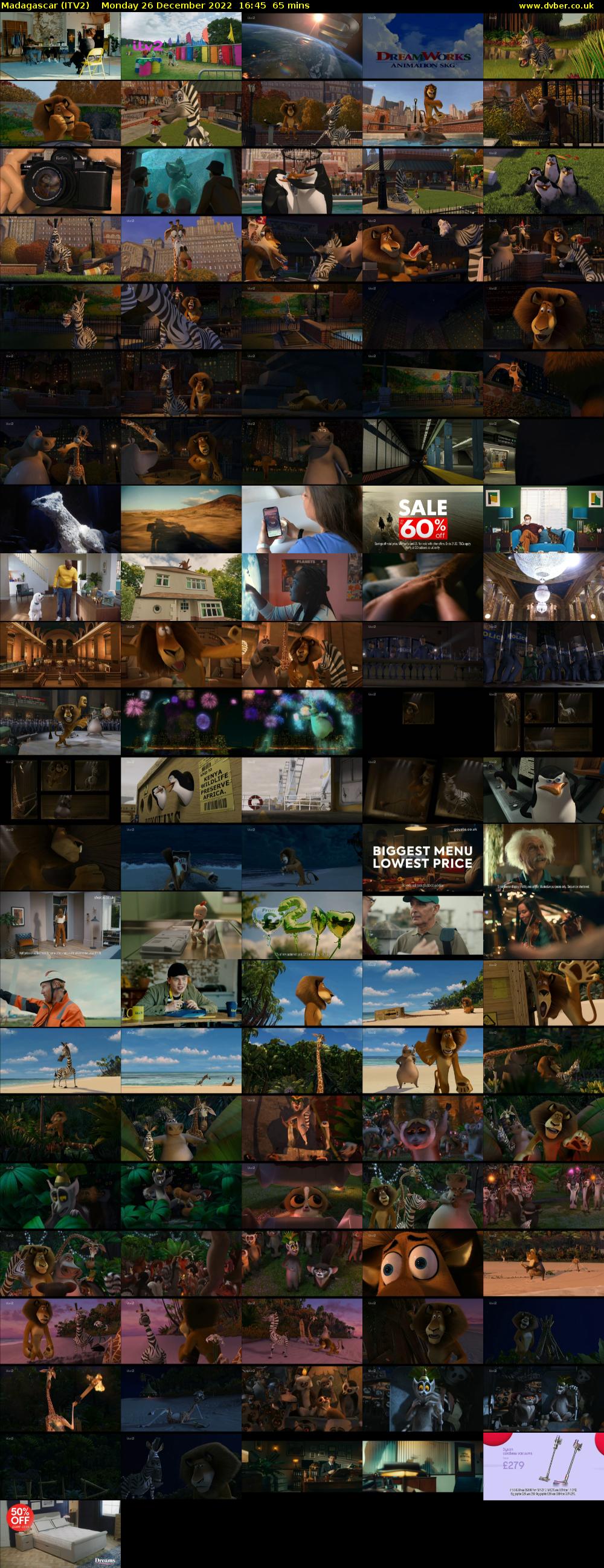 Madagascar (ITV2) Monday 26 December 2022 16:45 - 17:50
