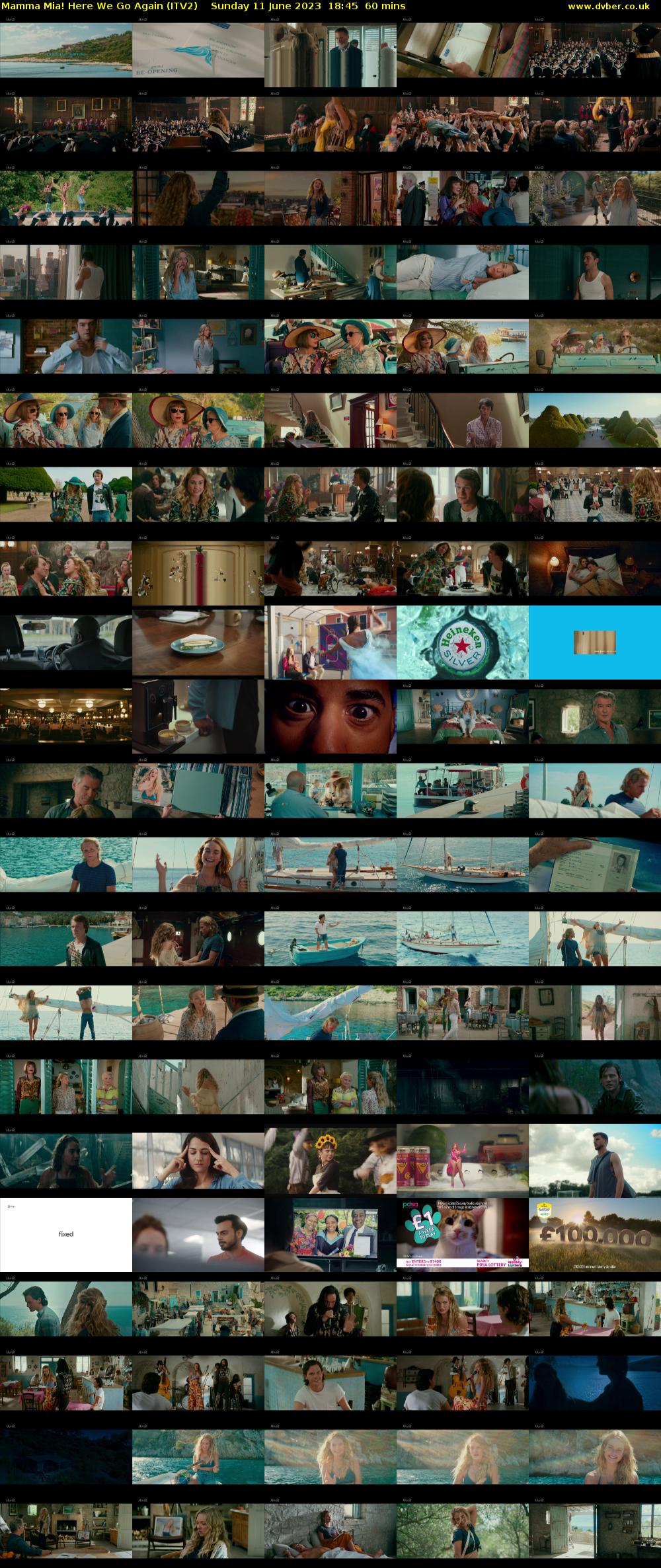 Mamma Mia! Here We Go Again (ITV2) Sunday 11 June 2023 18:45 - 19:45
