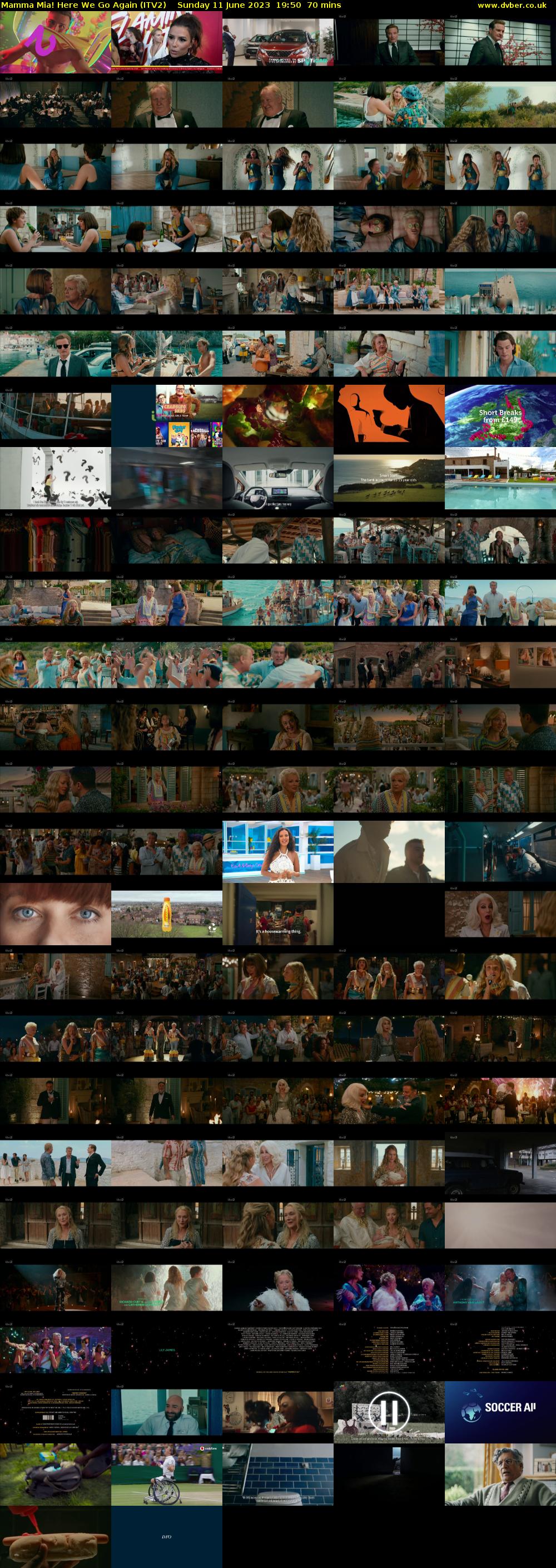 Mamma Mia! Here We Go Again (ITV2) Sunday 11 June 2023 19:50 - 21:00